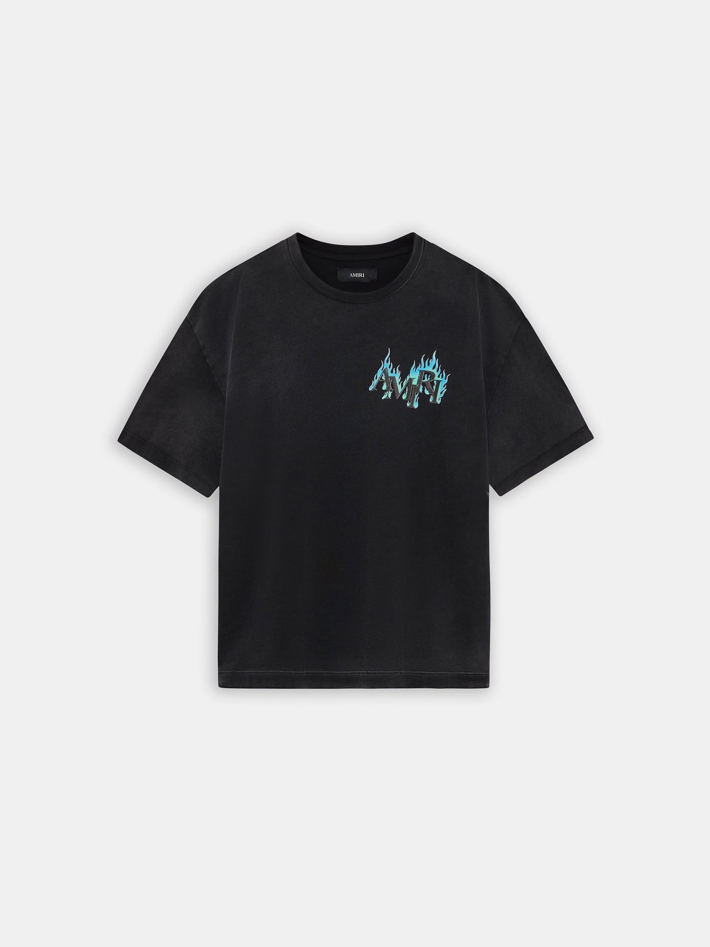 CAMISA AMIRI FLAMES OVERSIZE DE CRISTAL - Negro