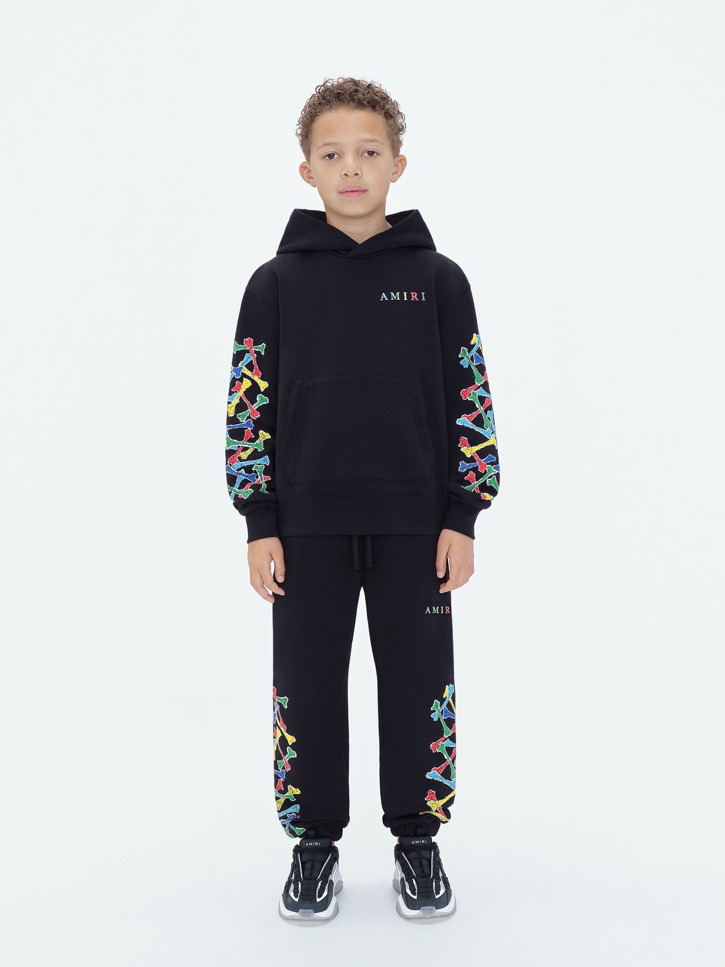 KIDS - Pantalón de chándal Amiri Bones Scribble - Negro