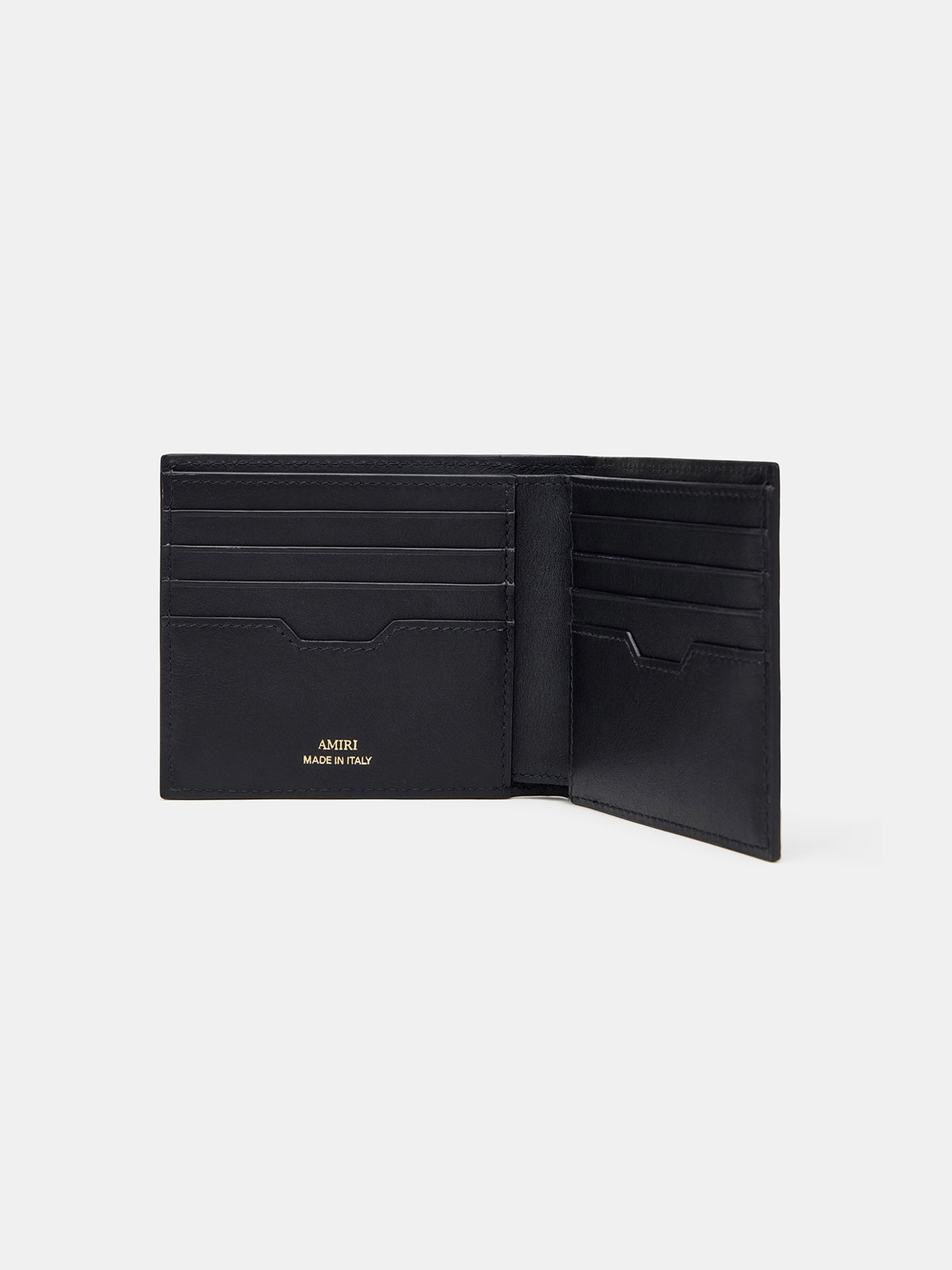 CROC EMBOSSED BIFOLD - NEGRO