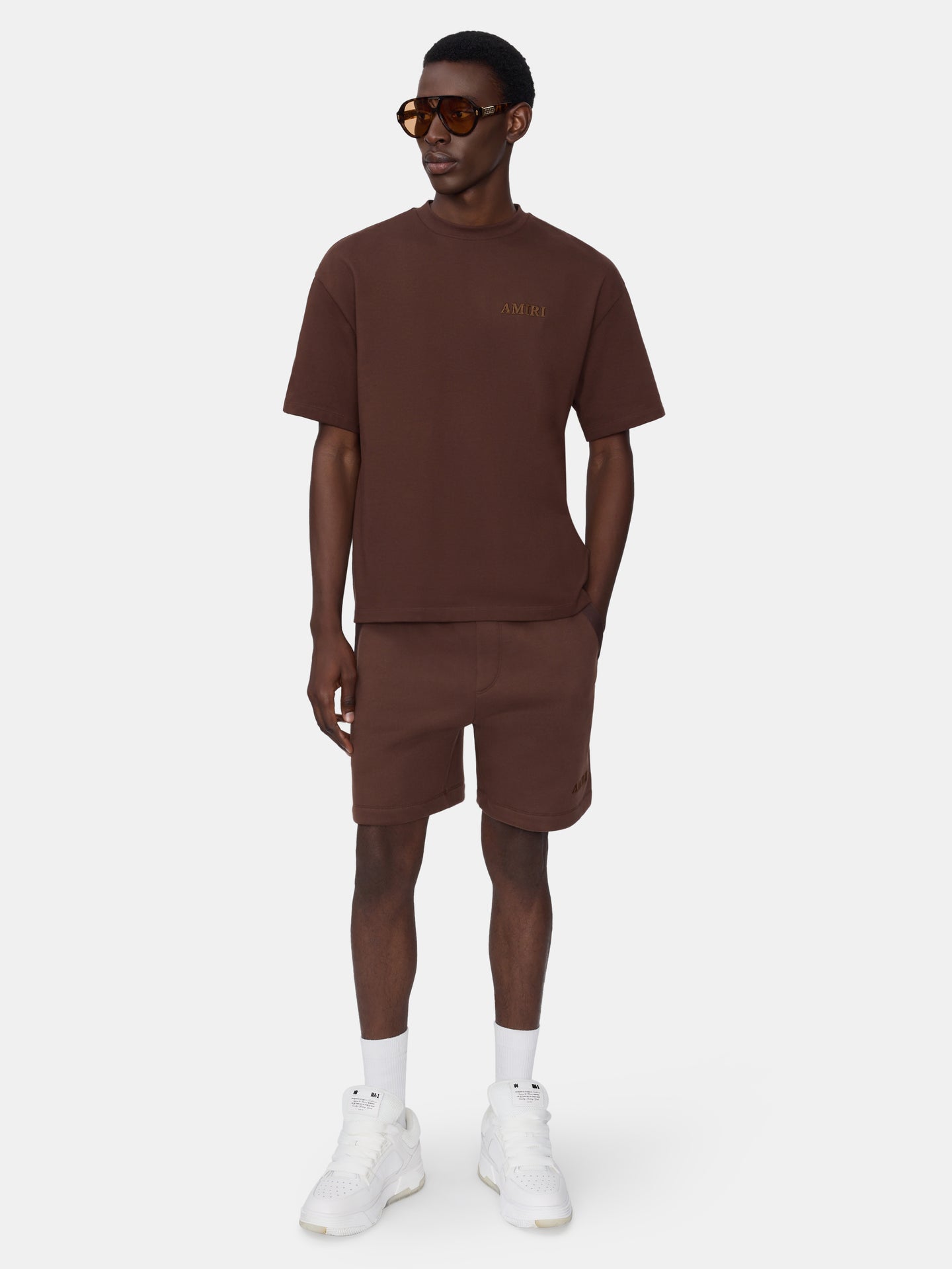 CAMISETA AMIRI OVERSIZED - MARRÓN NUT