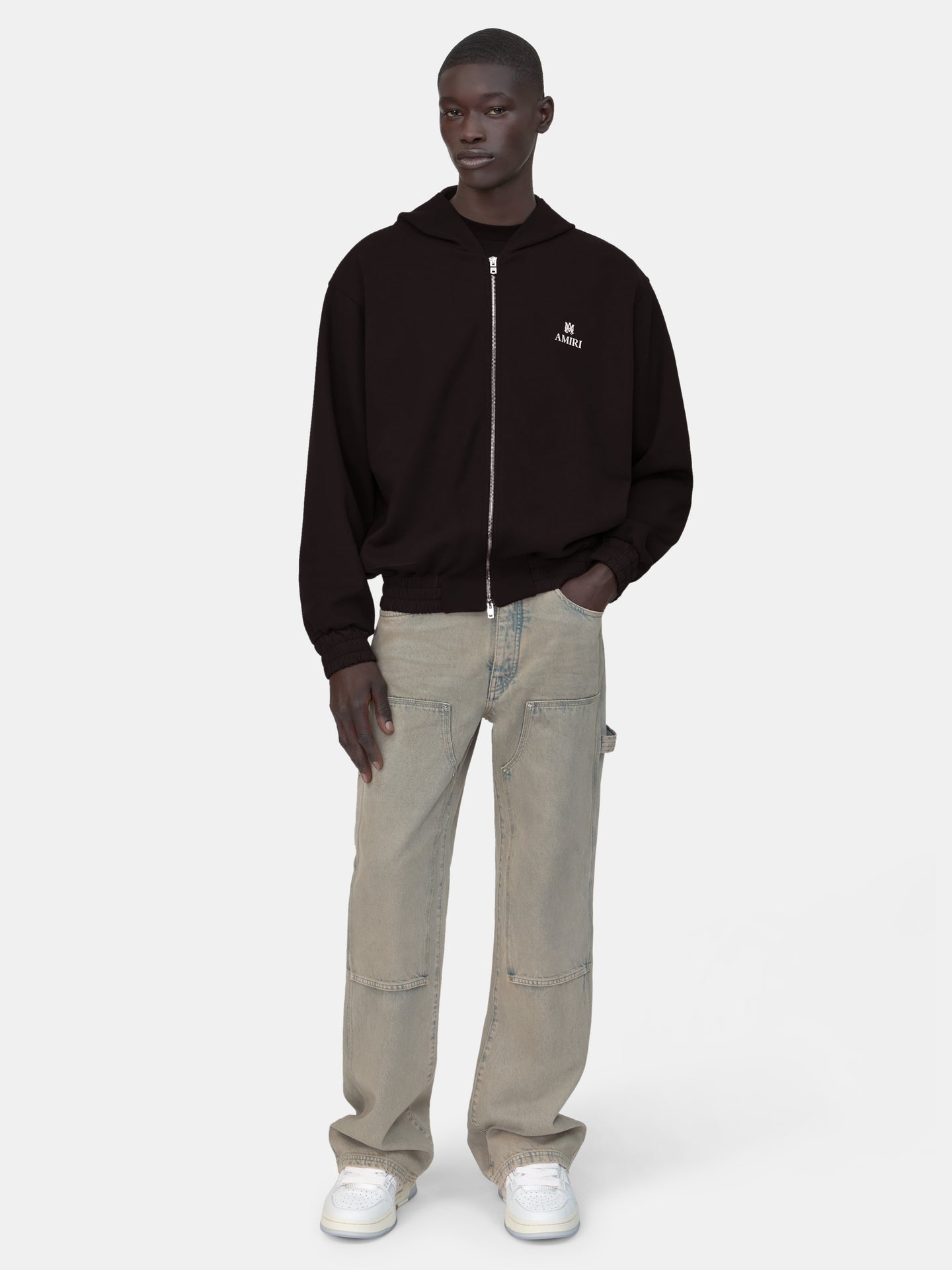 CHAQUETA CON CAPUCHA MA - Negro