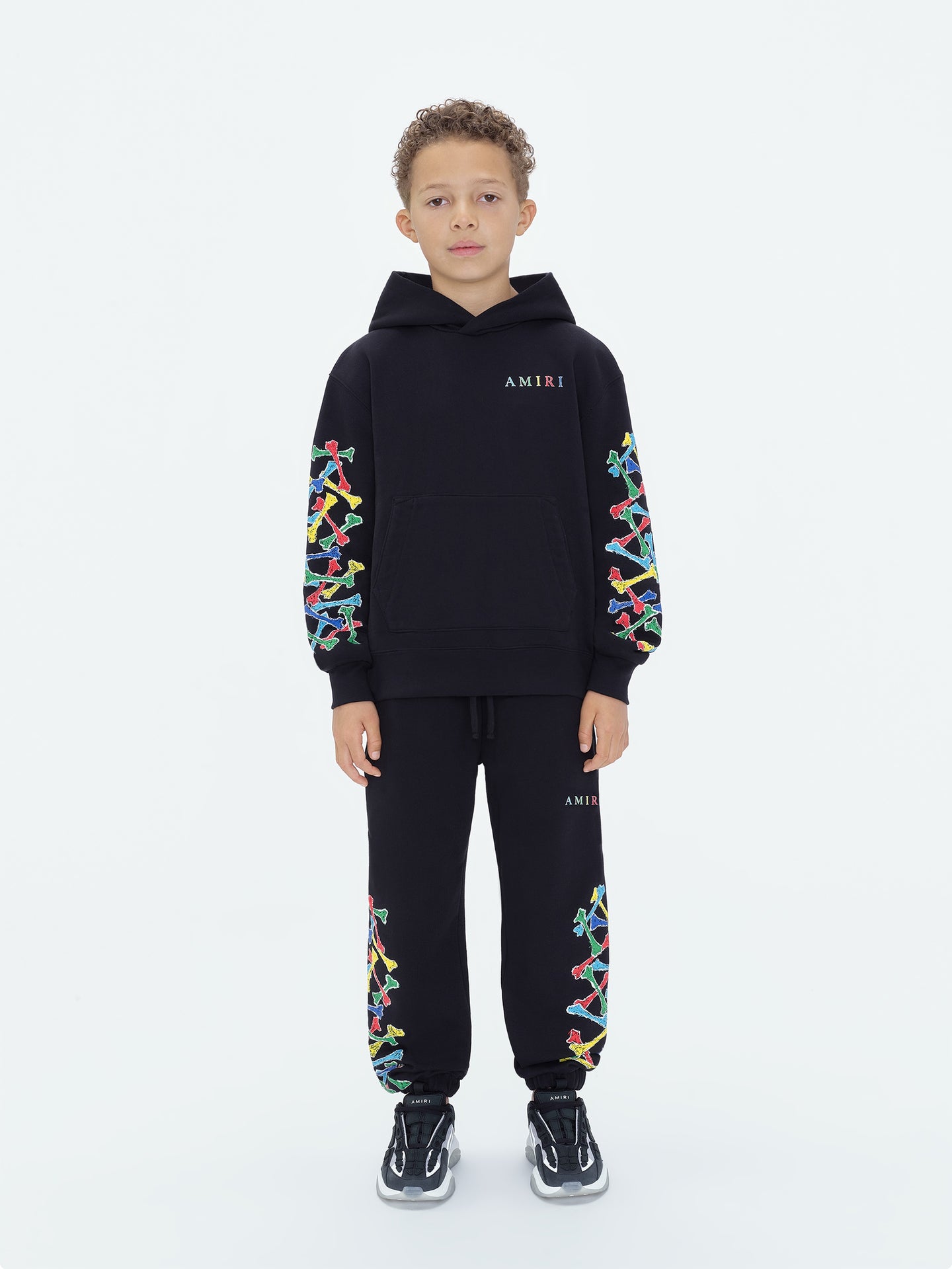 KIDS - Sudadera con capucha Amiri Bones Scribble - Negro