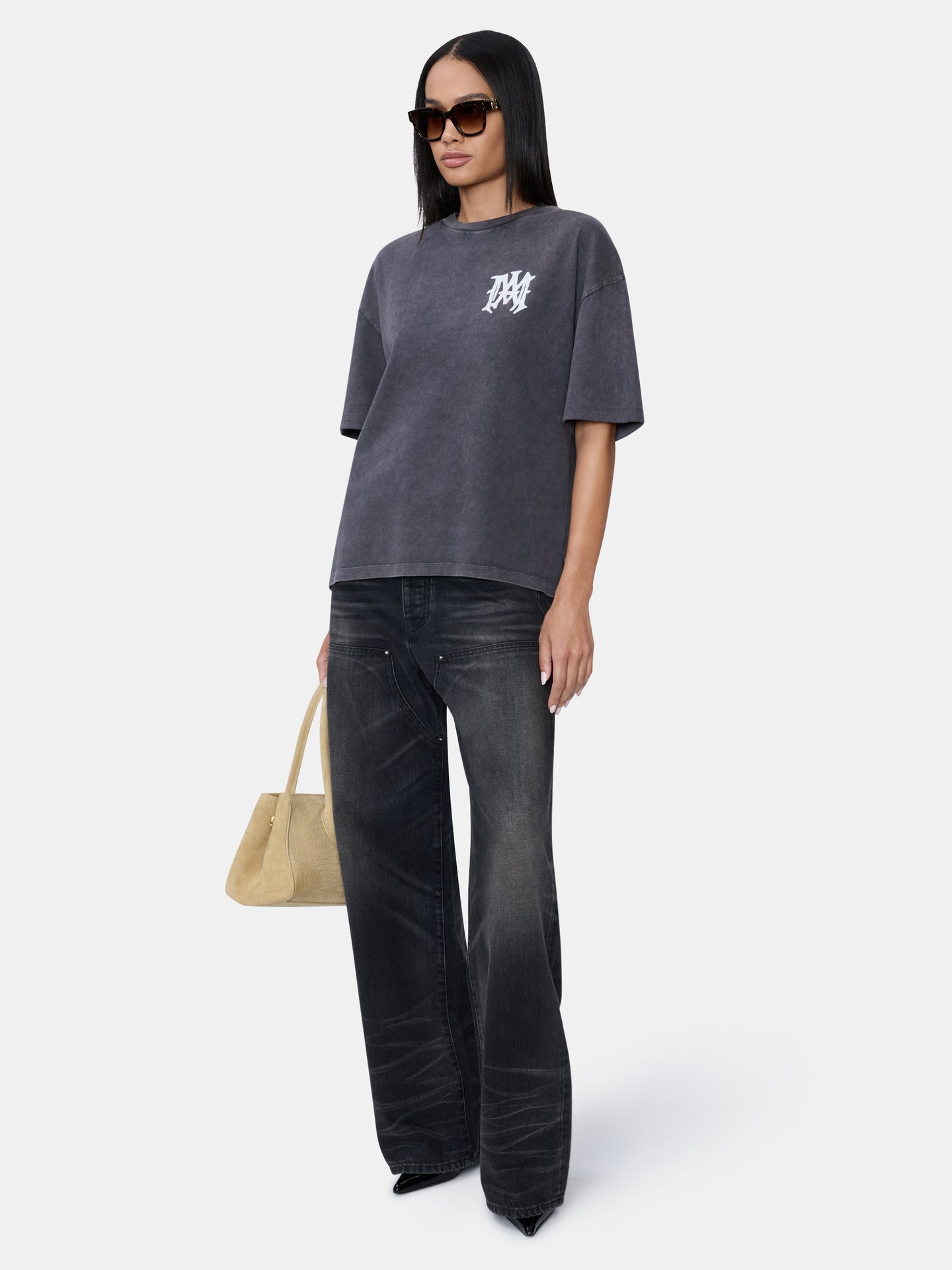 MUJER - CAMISETA AMIRI HOLLYWOOD GRANDE PARA MUJER - Negro