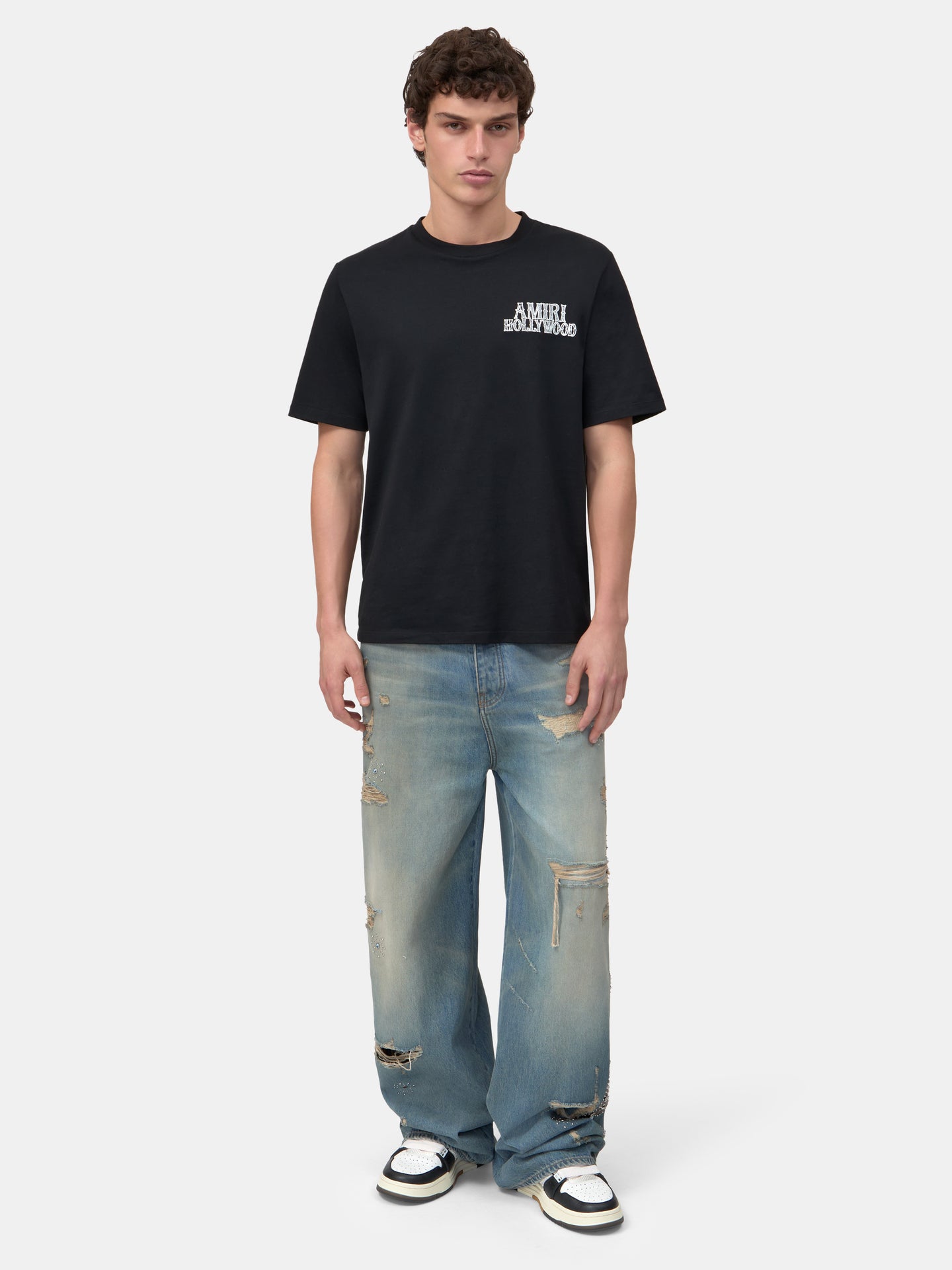 CAMISETA AMIRI HOLLYWOOD CITY - NEGRO