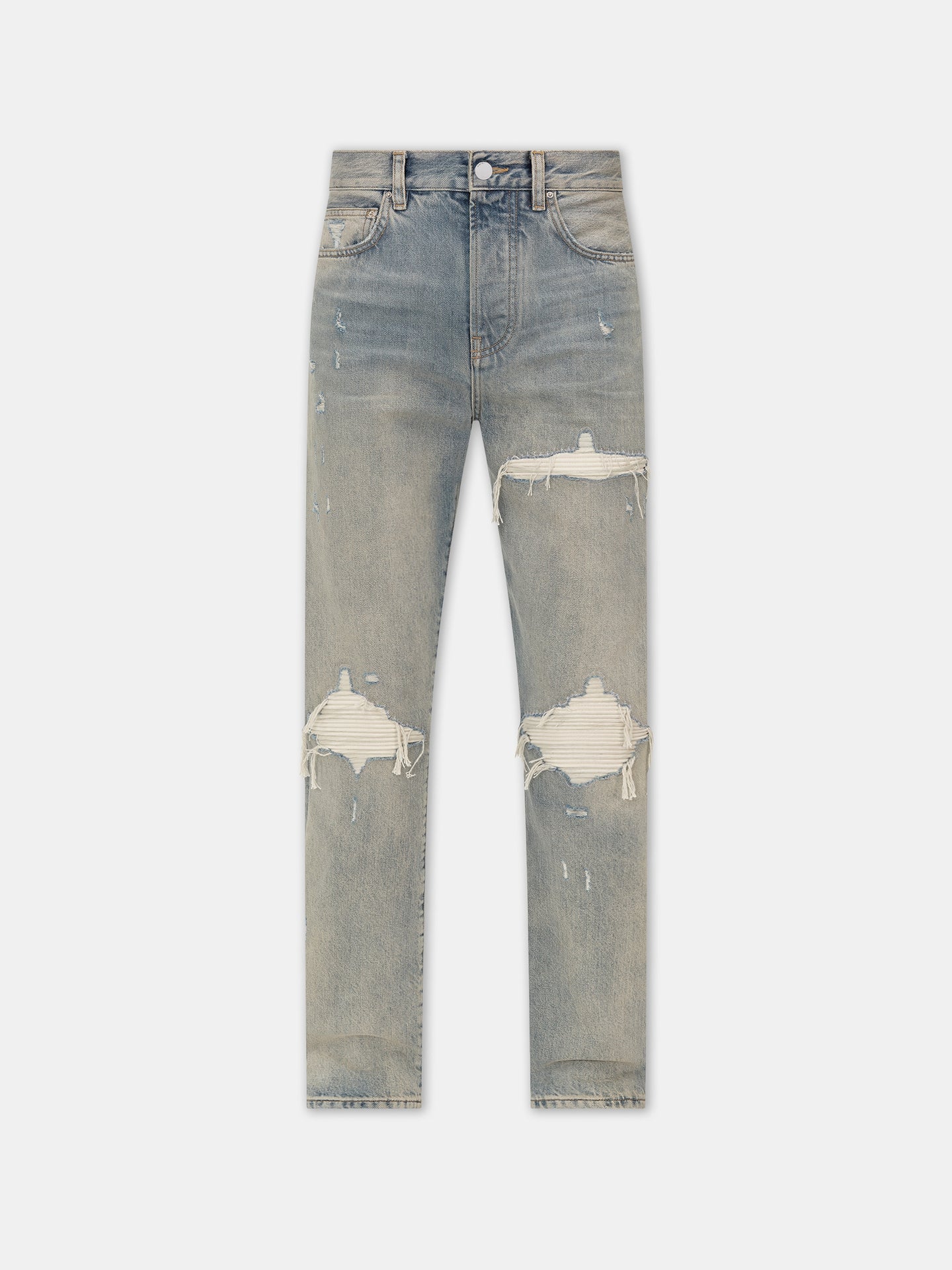 PANTALÓN RECTO SUEDE MX1 - Azul Antiguo