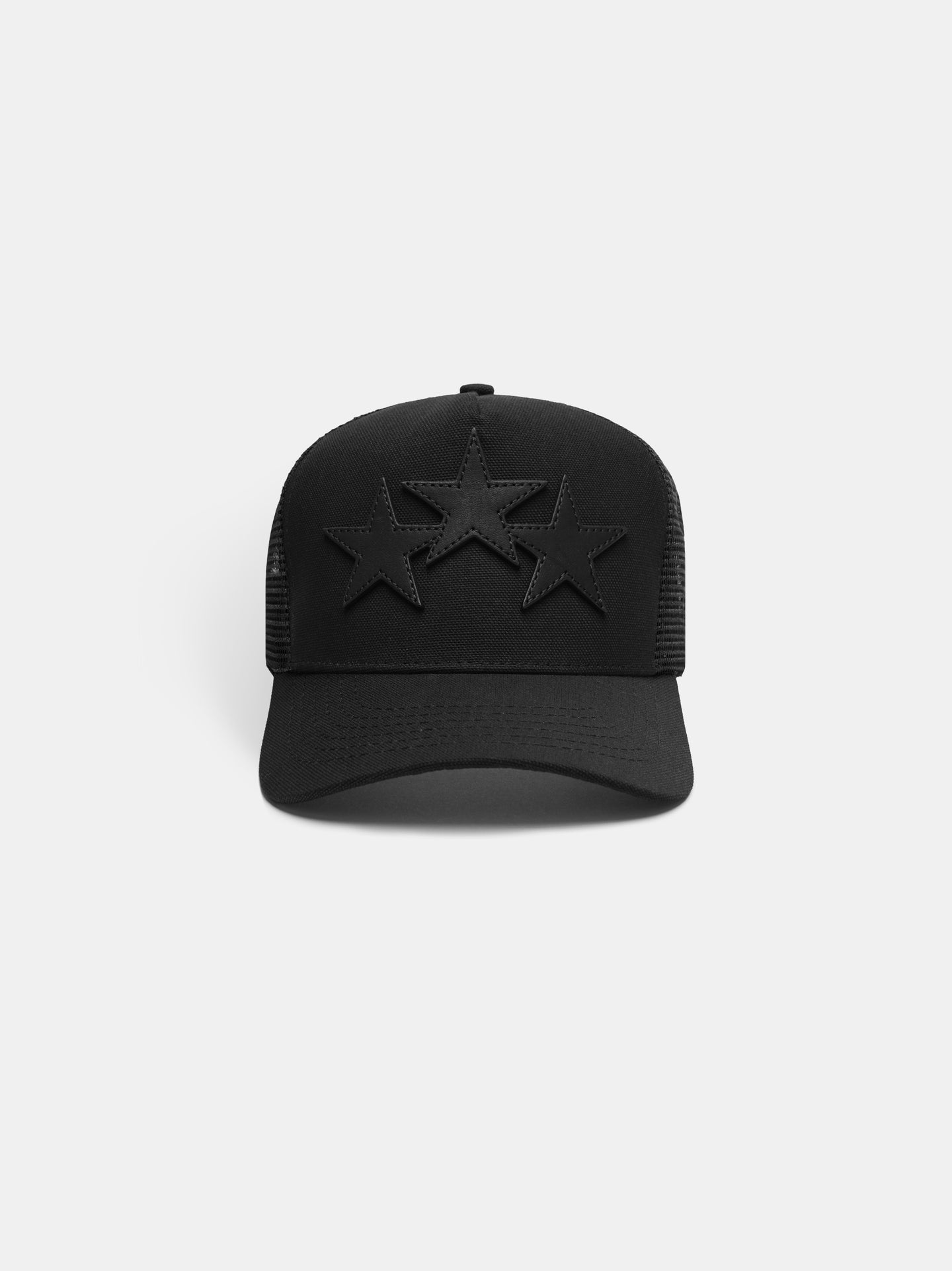 GORRA TRUCKER 3 ESTRELLAS - NEGRO NEGRO