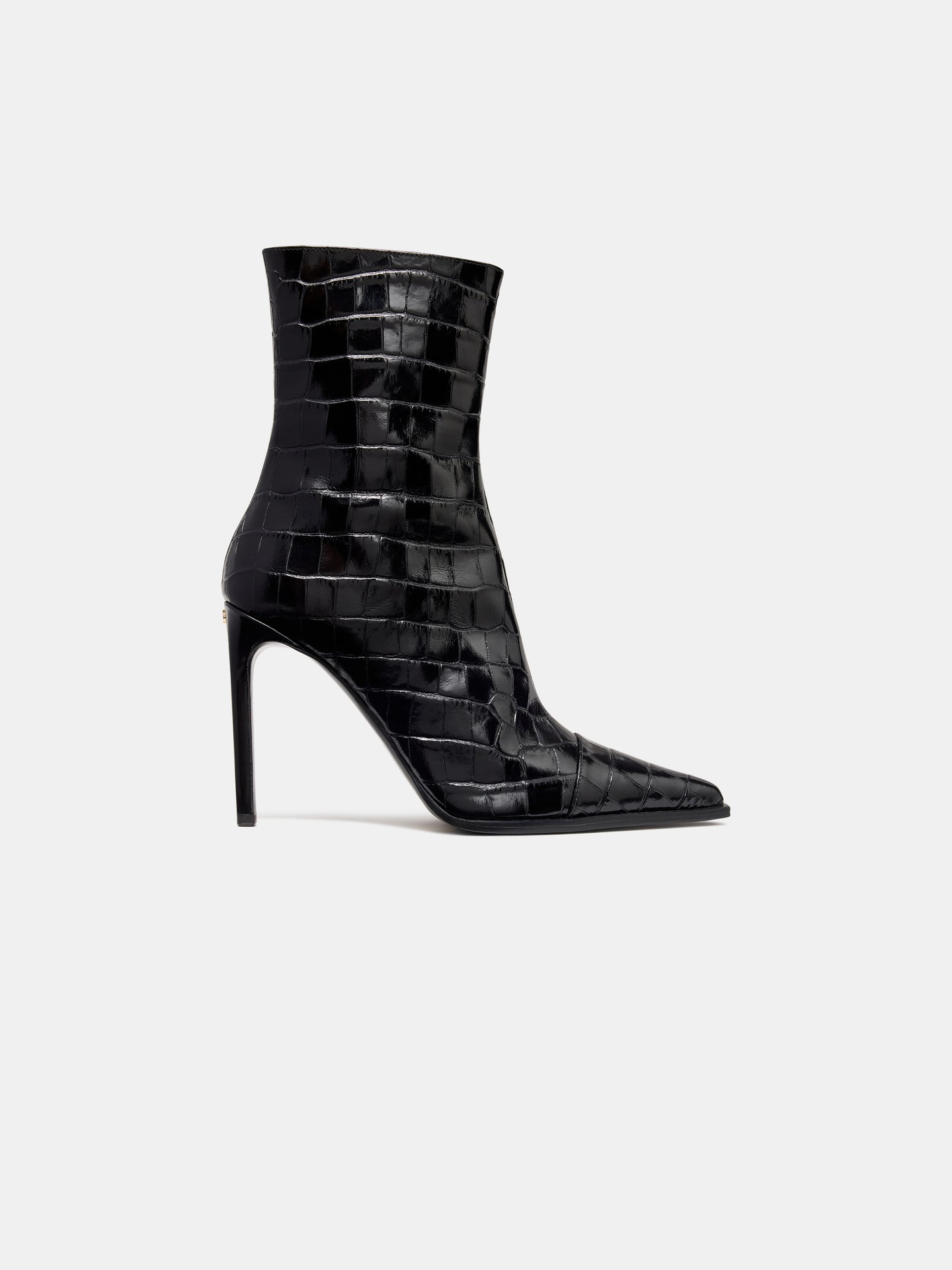 MUJER – BOTA DE TACÓN AGUJA CROC DEBOSSED MA – NEGRO MUJER - BOTA DE TACÓN AGUJA CROC DEBOSSED MA - NEGRO