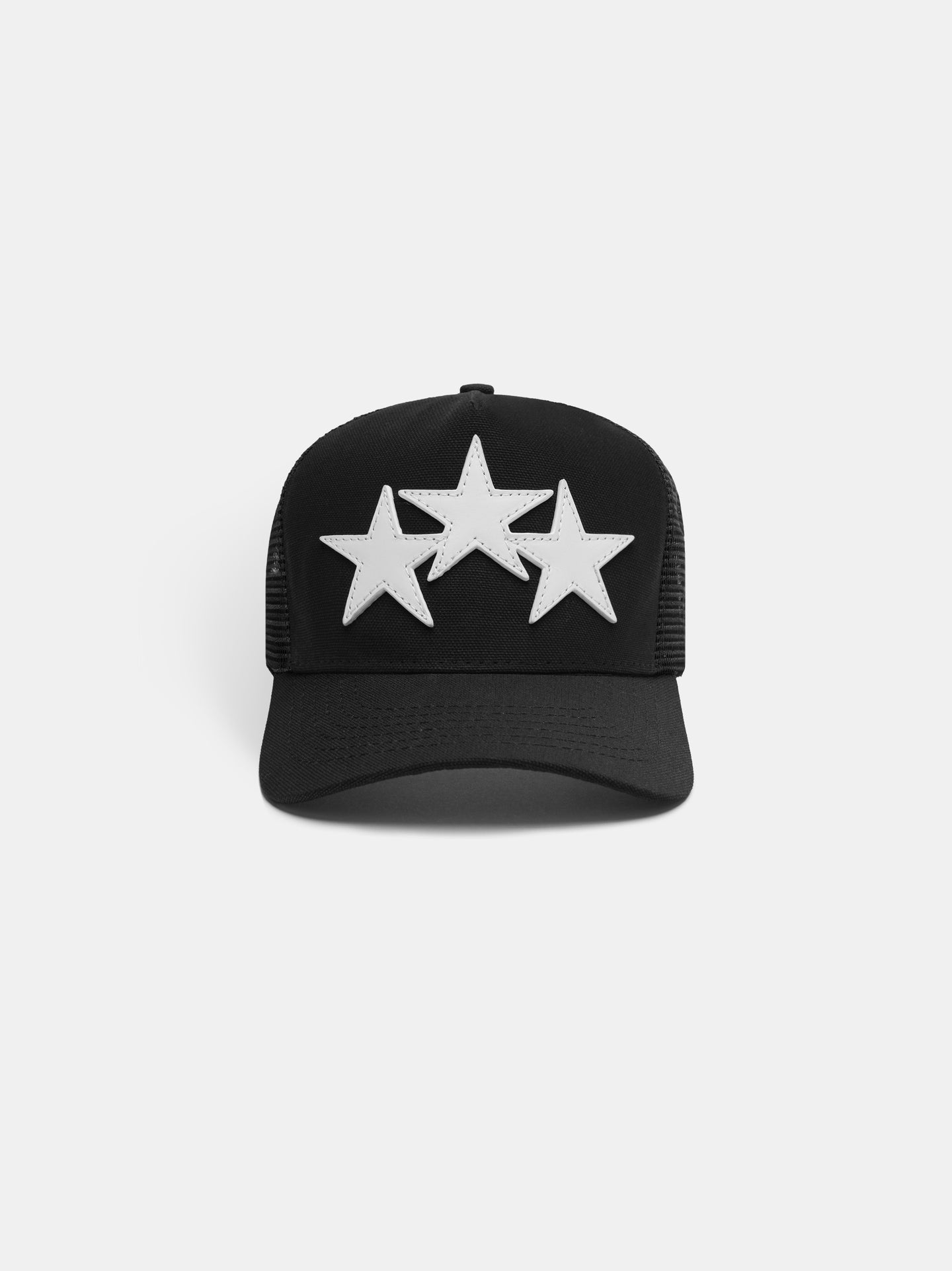 Sombrero de Camionero de 3 Estrellas - Negro/Blanco