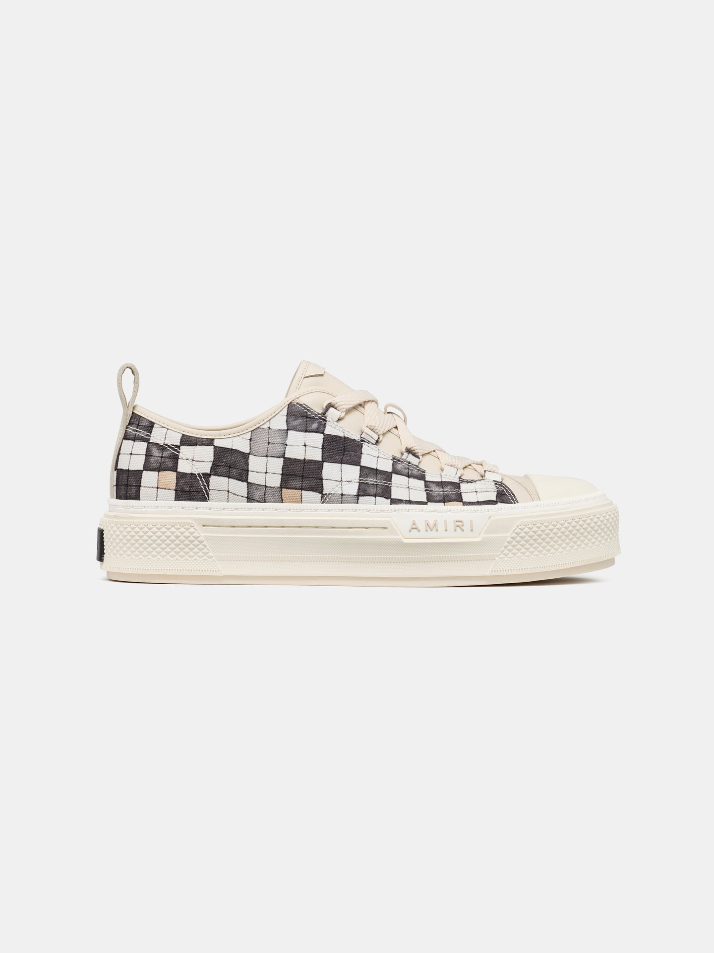 CHECKERED COURT LOW - Negro