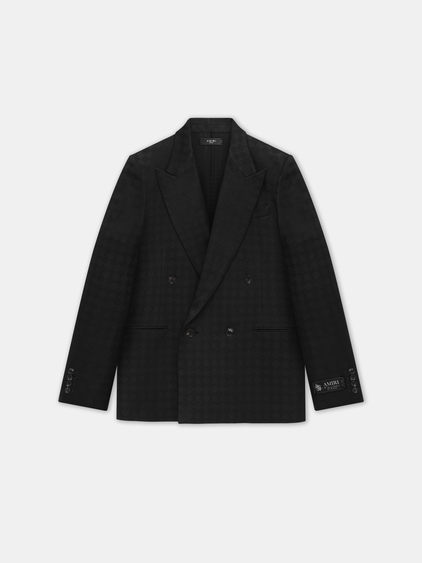 BLAZER DOBLE PUNTO TONAL MA QUAD - Negro