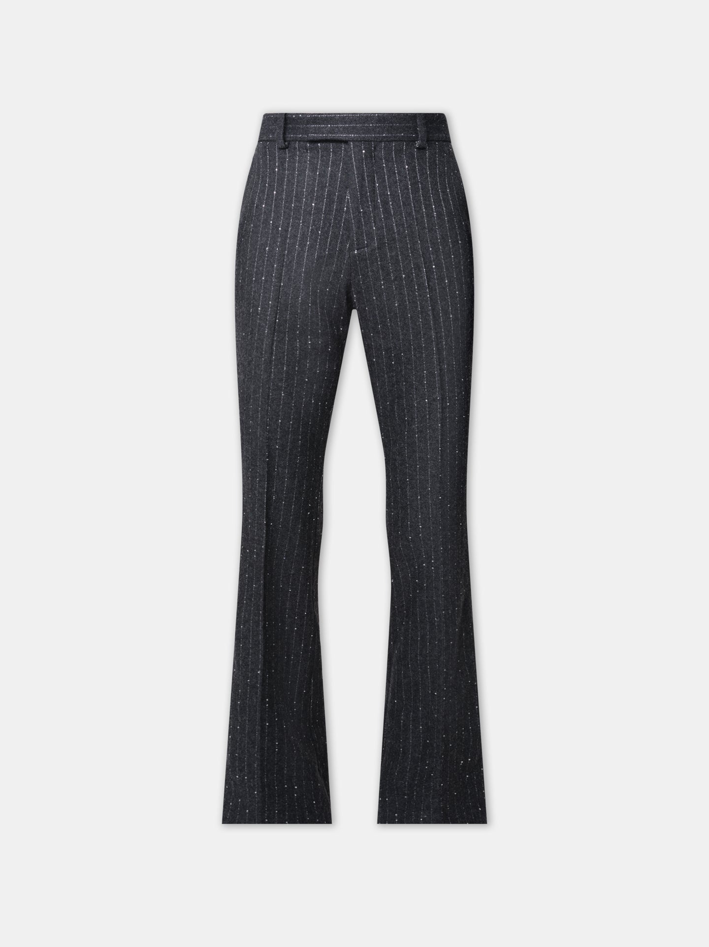 MUJER - PANTALÓN DE TUL, CINTURA ALTA CON MANGA DE GOMA - Gris Oscuro