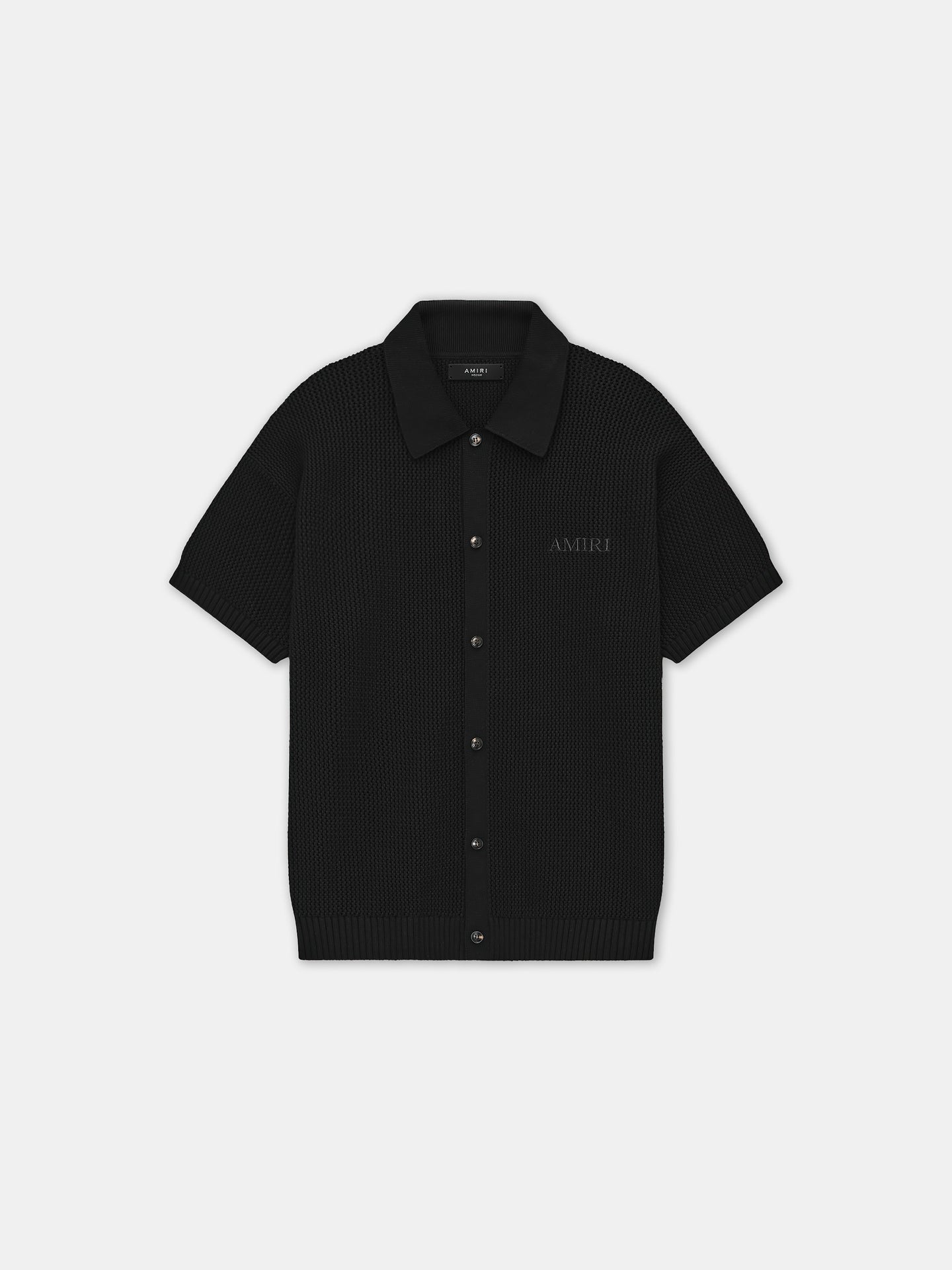 CAMISA DE MALLA DE GANCHILLO AMIRI – Negro CAMISA DE MALLA DE GANCHILLO AMIRI - Negro