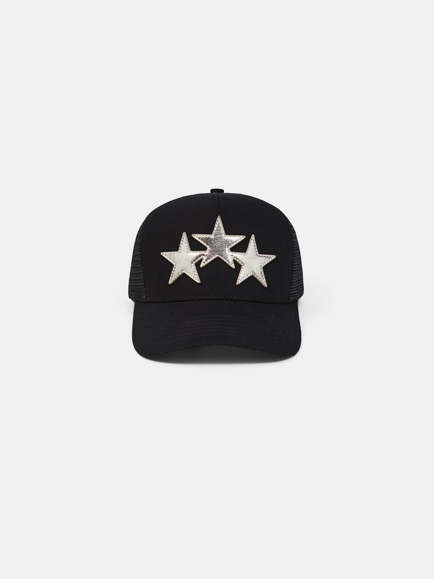 GORRA DE CAMIONERO METÁLICA 3 ESTRELLAS - Negro/Azul