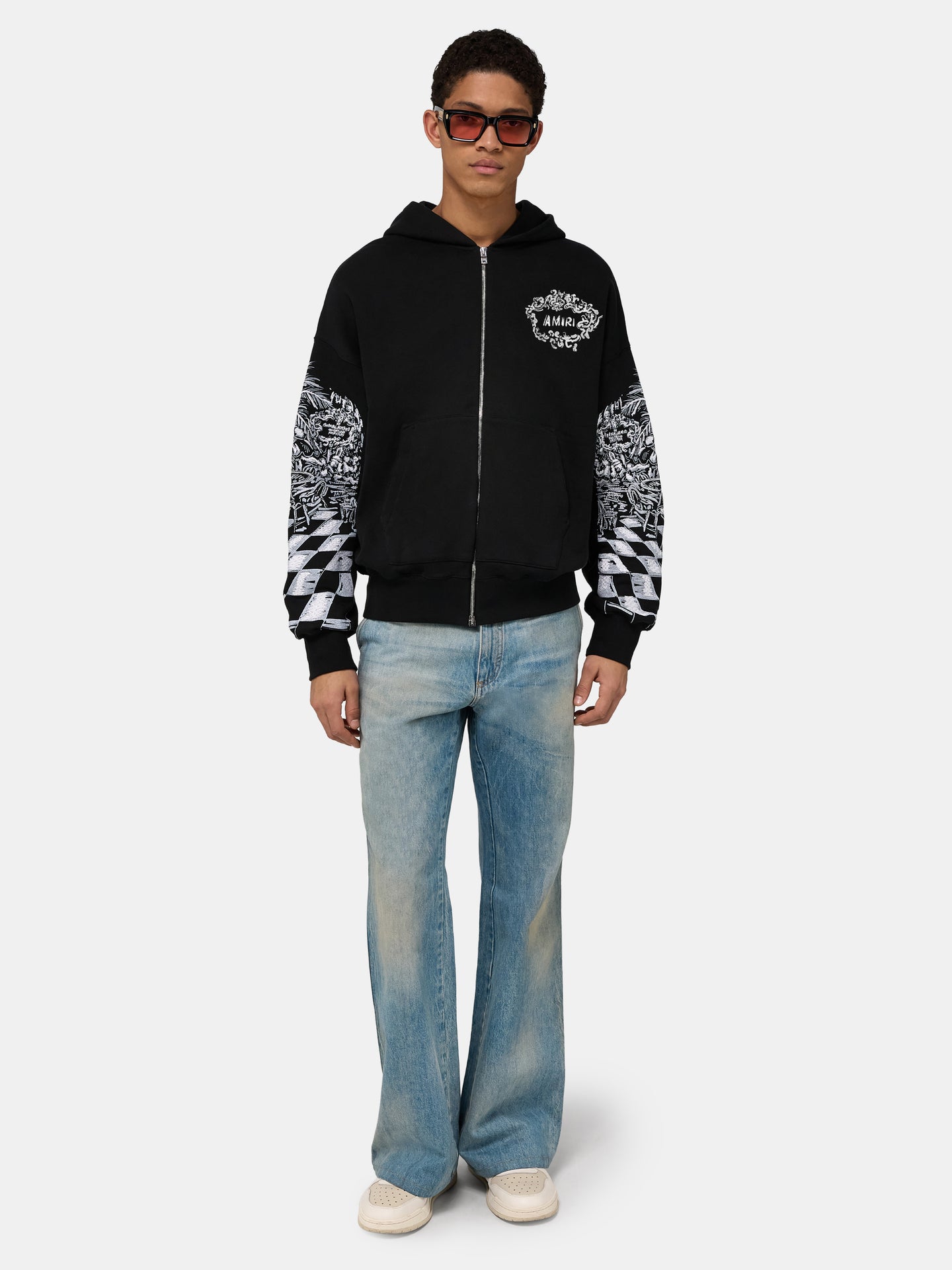 CHATEAU SKETCH ZIP HOODIE - Negro