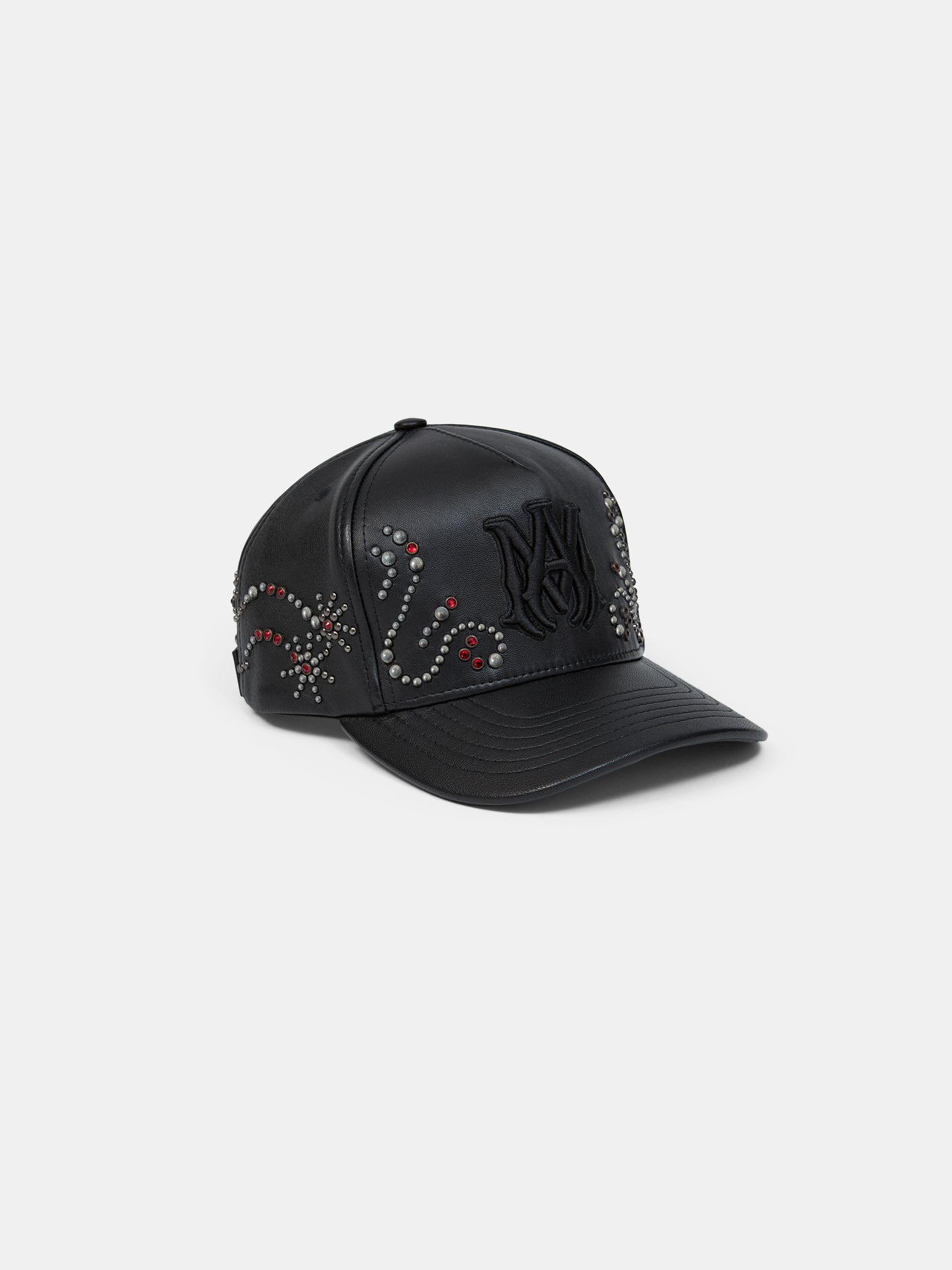 GORRO DE CUERO MA STUD - Negro