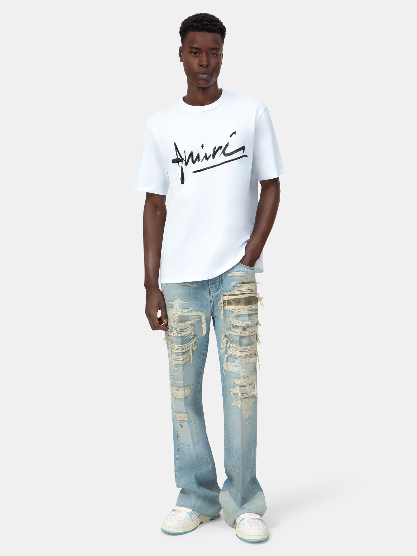 CAMISETA AMIRI SCRIPT - BLANCO