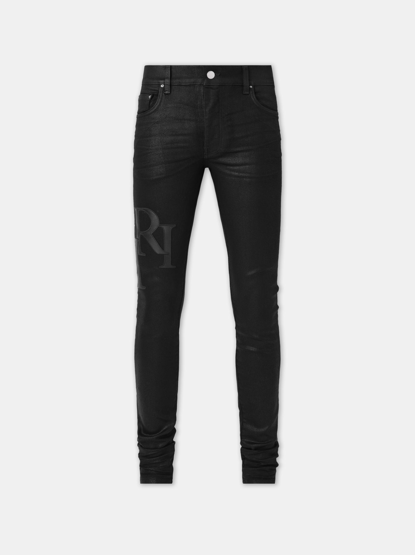 VAQUERO ESTRECHO CON LOGO EN TINTA - Negro
