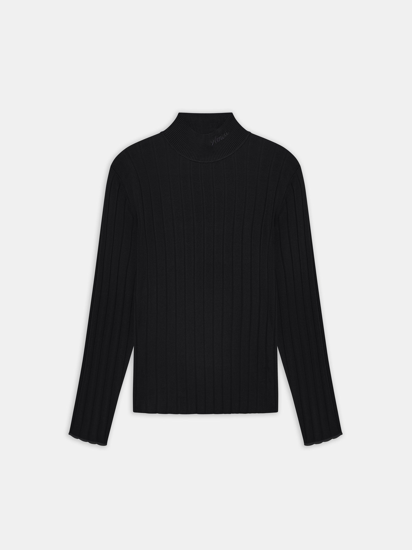 SWEATER DE CUELLO MANGA ALTA CON ESTILO DE GUION - NEGRO