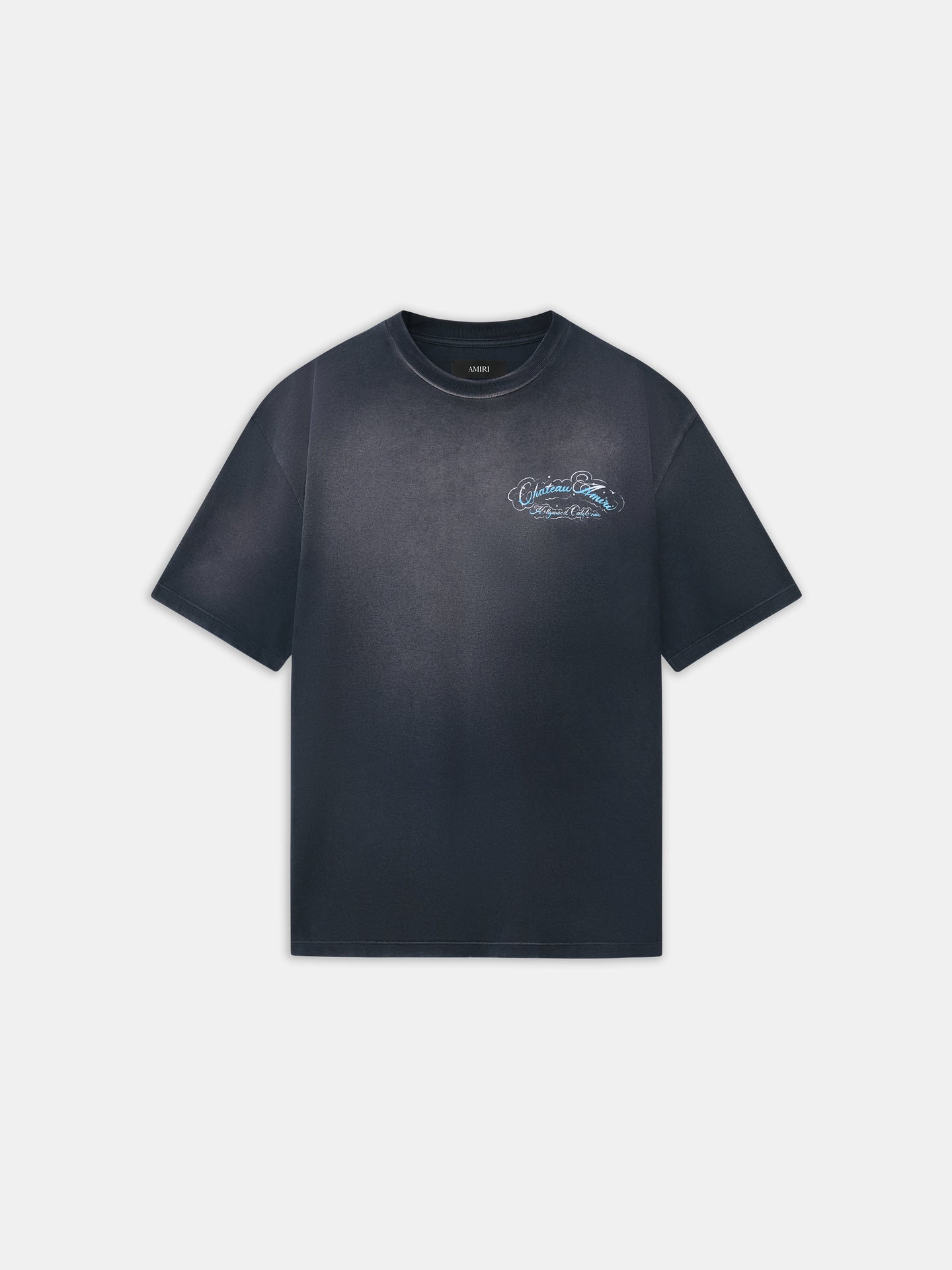 CAMISETA GRANDE CON LETRAS CRYSTAL CHATEAU - Negro