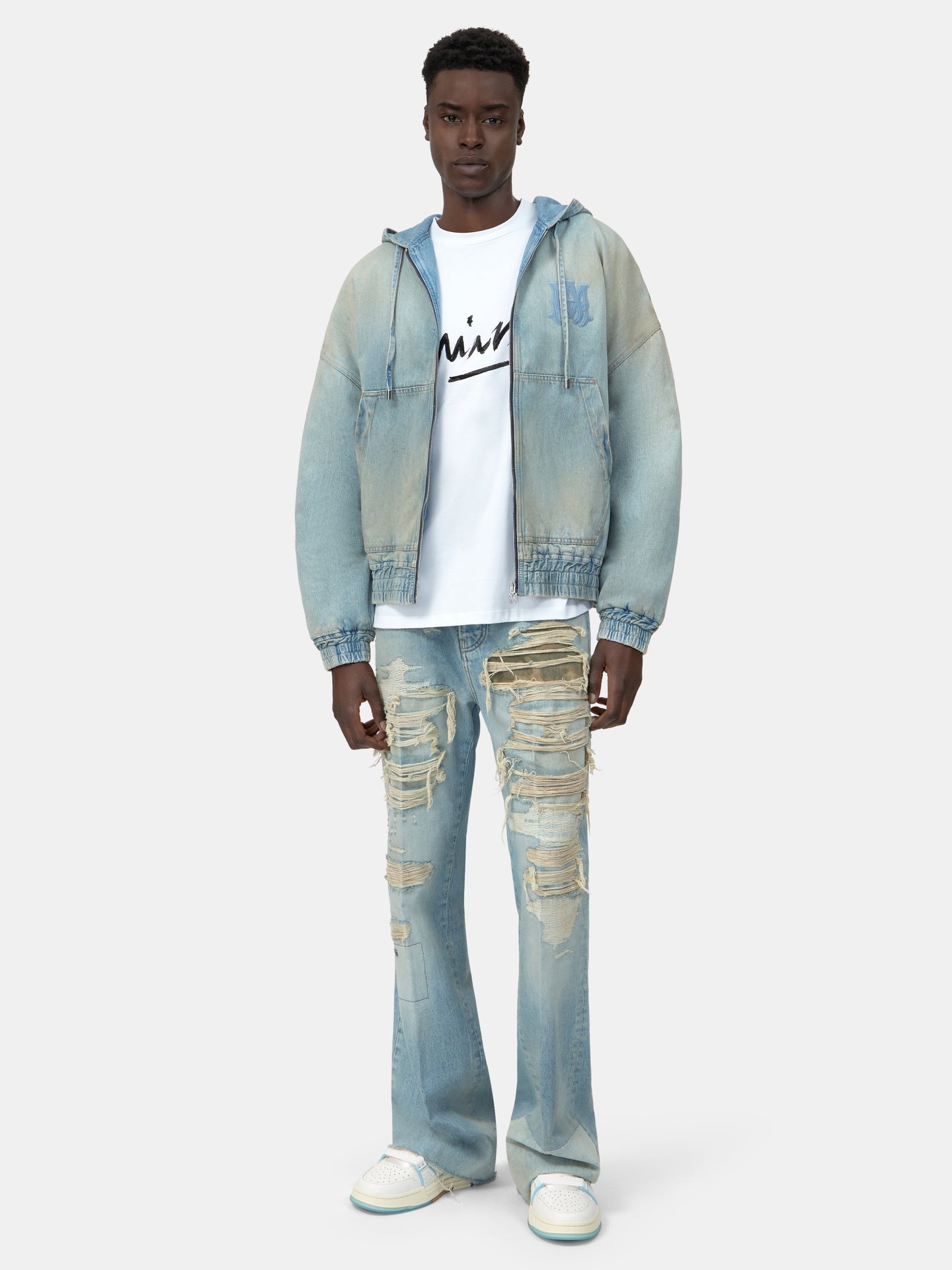 VAQUERO BOOT CUT DE REPARACIÓN CAMO - Azul Indigo