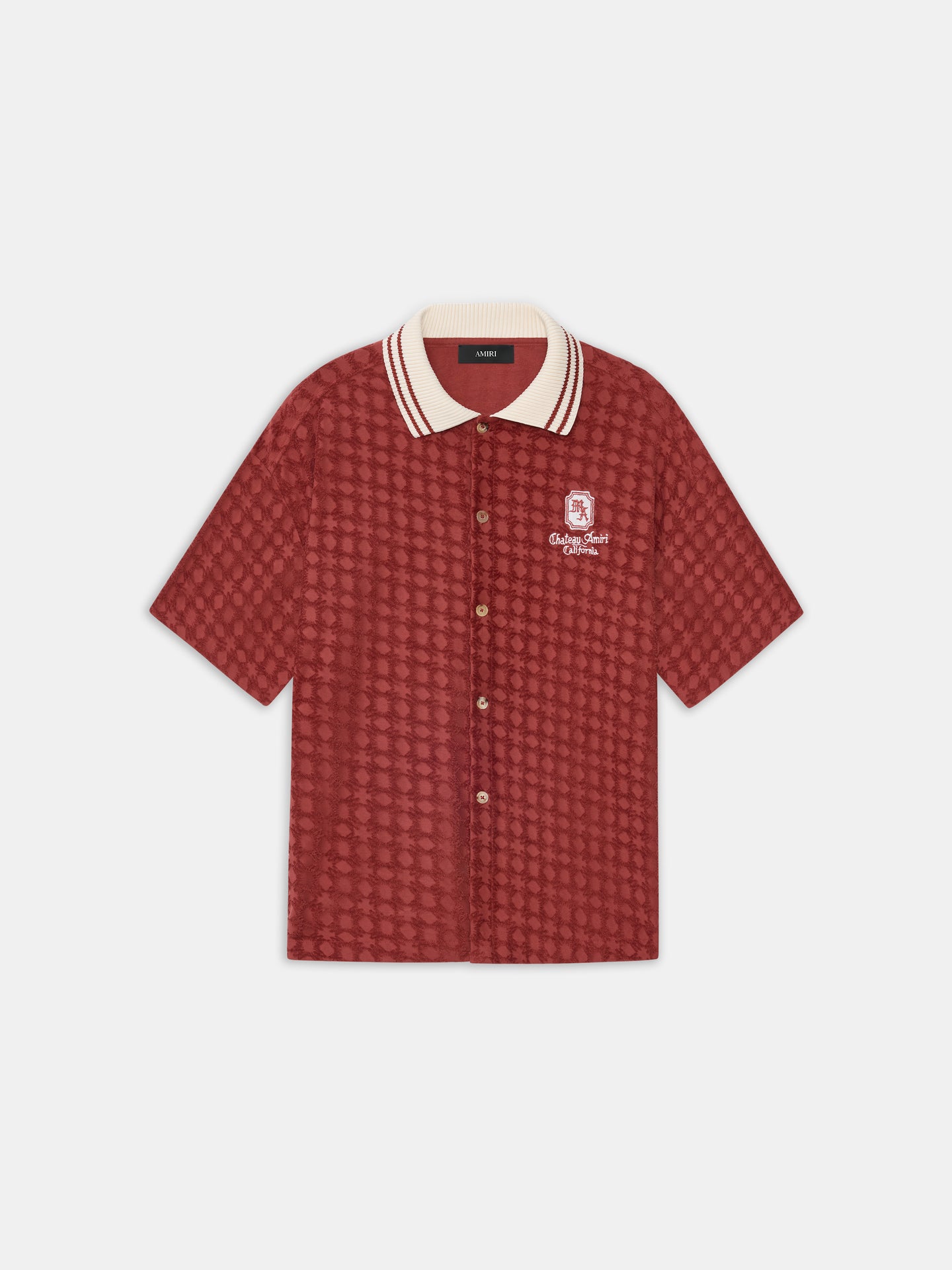 CAMISA MA CHATEAU DE CUELLO ALTO - Terracotta