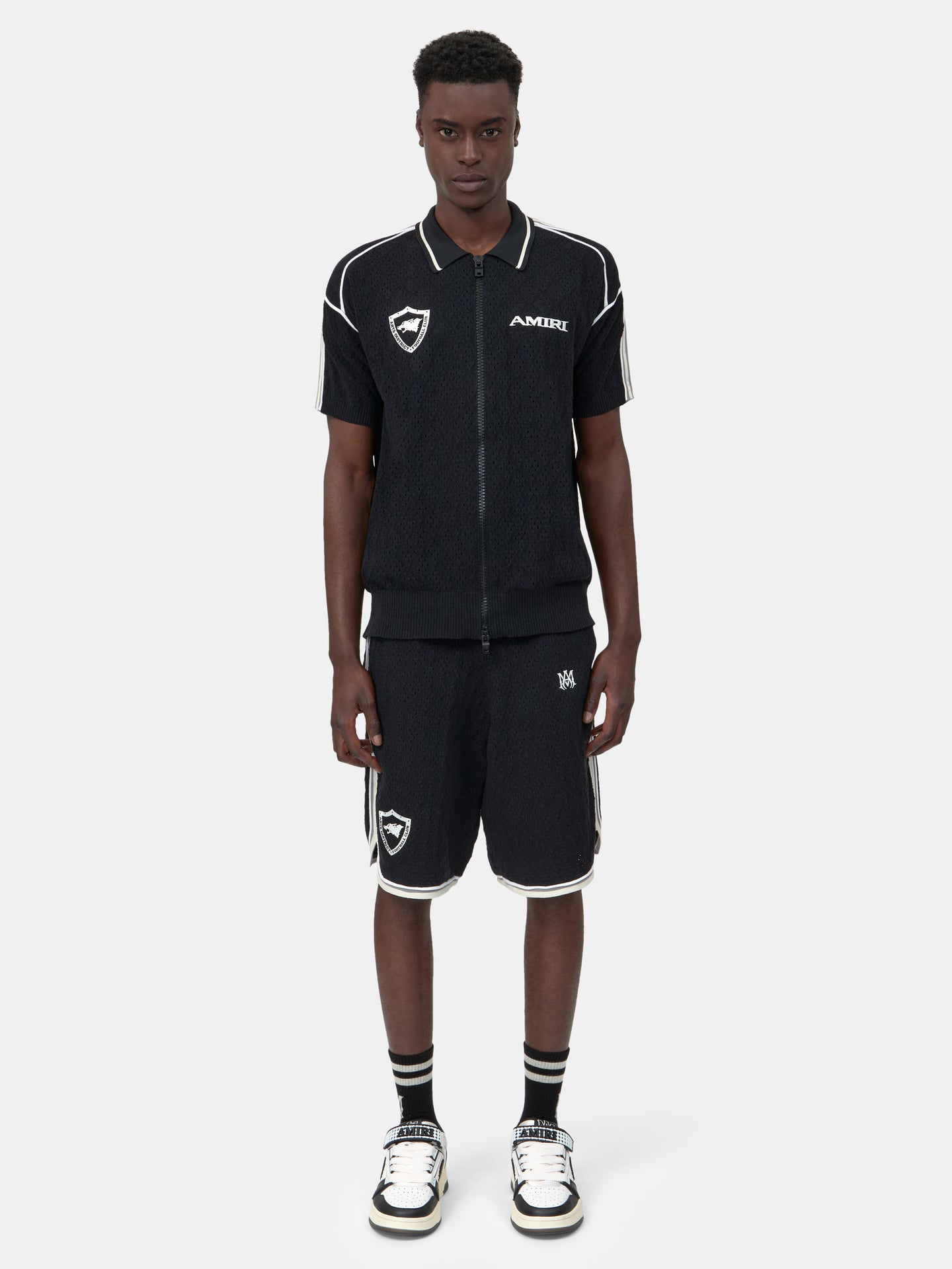 PANTALÓN CORTO AMIRI SPORT CREST - Negro
