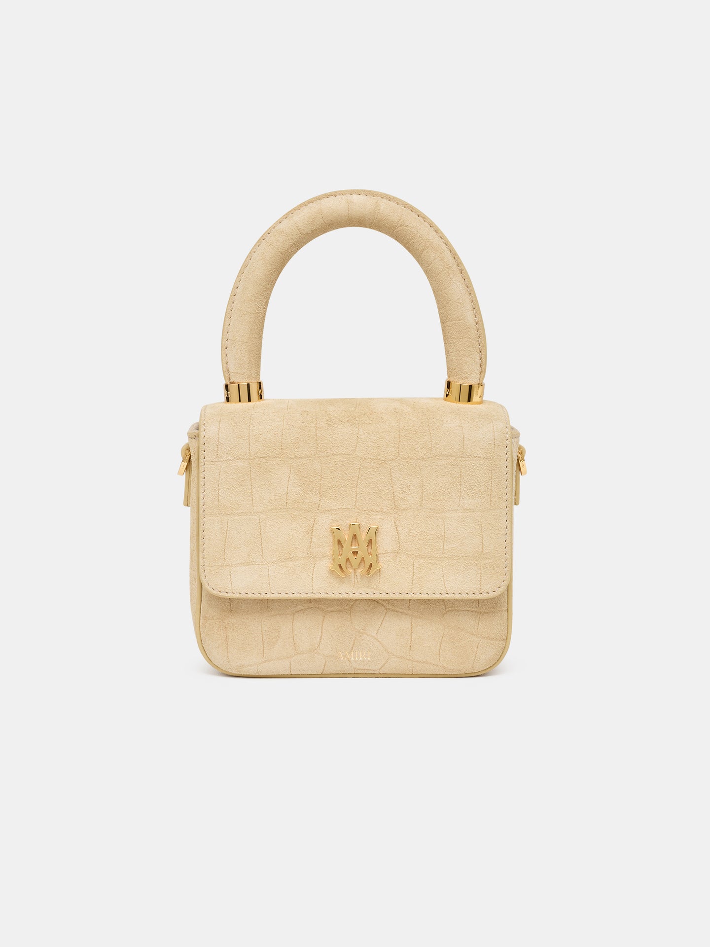 MUJER - BOLSO MICRO MA DE CUERO CON EFECHO DE CROCODILO - TAUPE