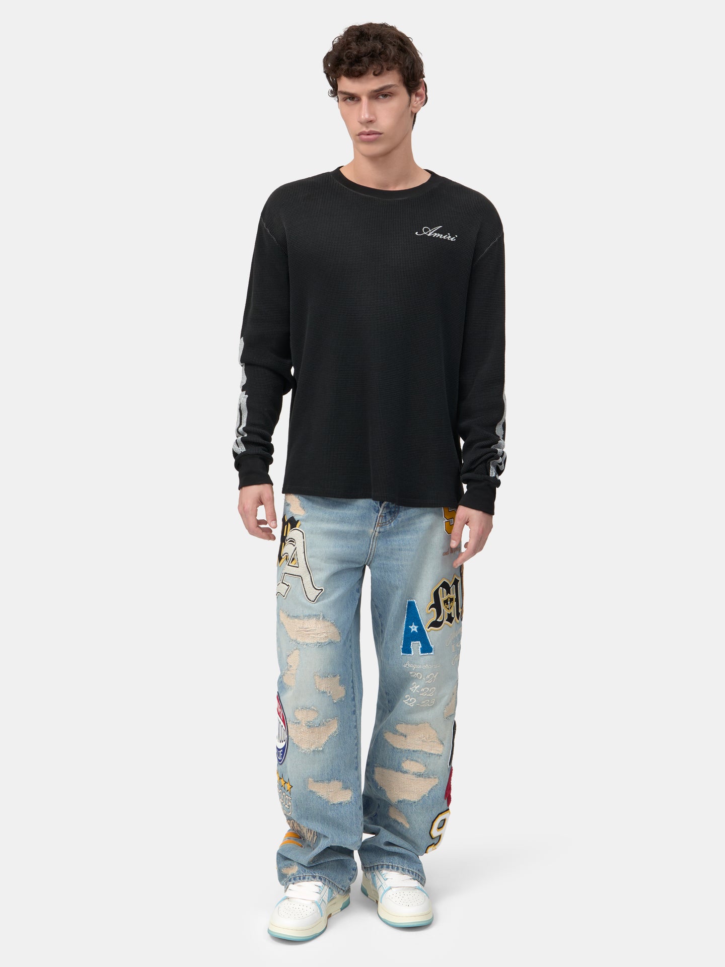 CAMISETA DE MANGA LARGA BONES - NEGRO