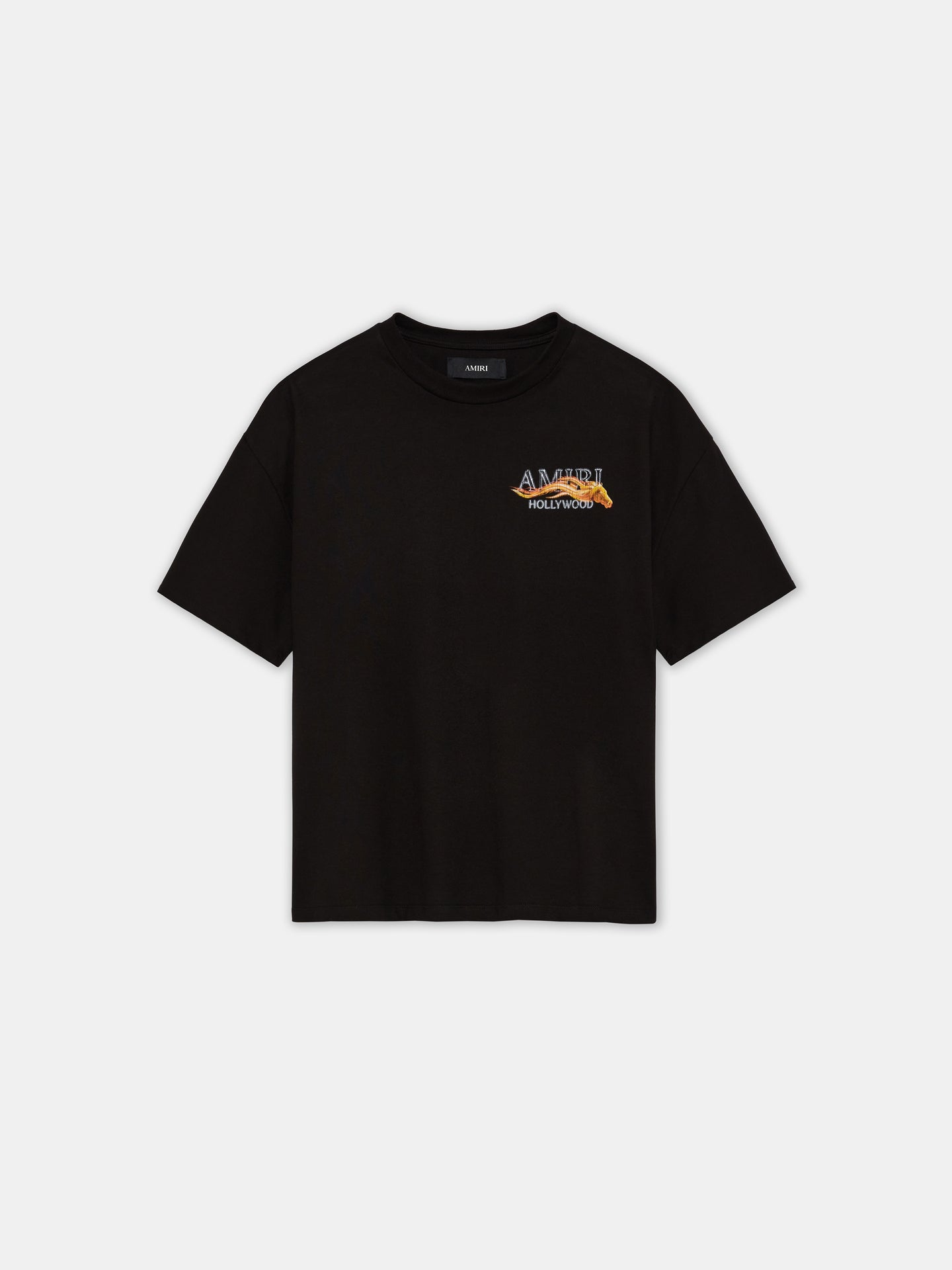 CAMISETA AMIRI HOLLYWOOD HORSE GRANDE - Negro