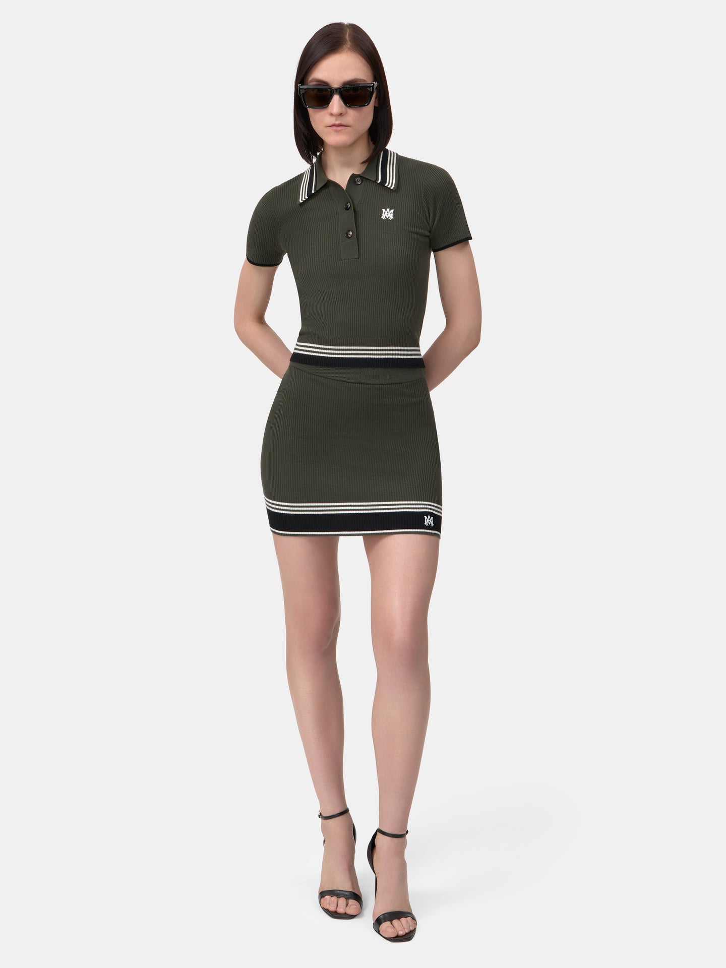 MUJER - MINI FALDA DE ESTRELLA MA PARA MUJER - Verde Oliva Oscuro