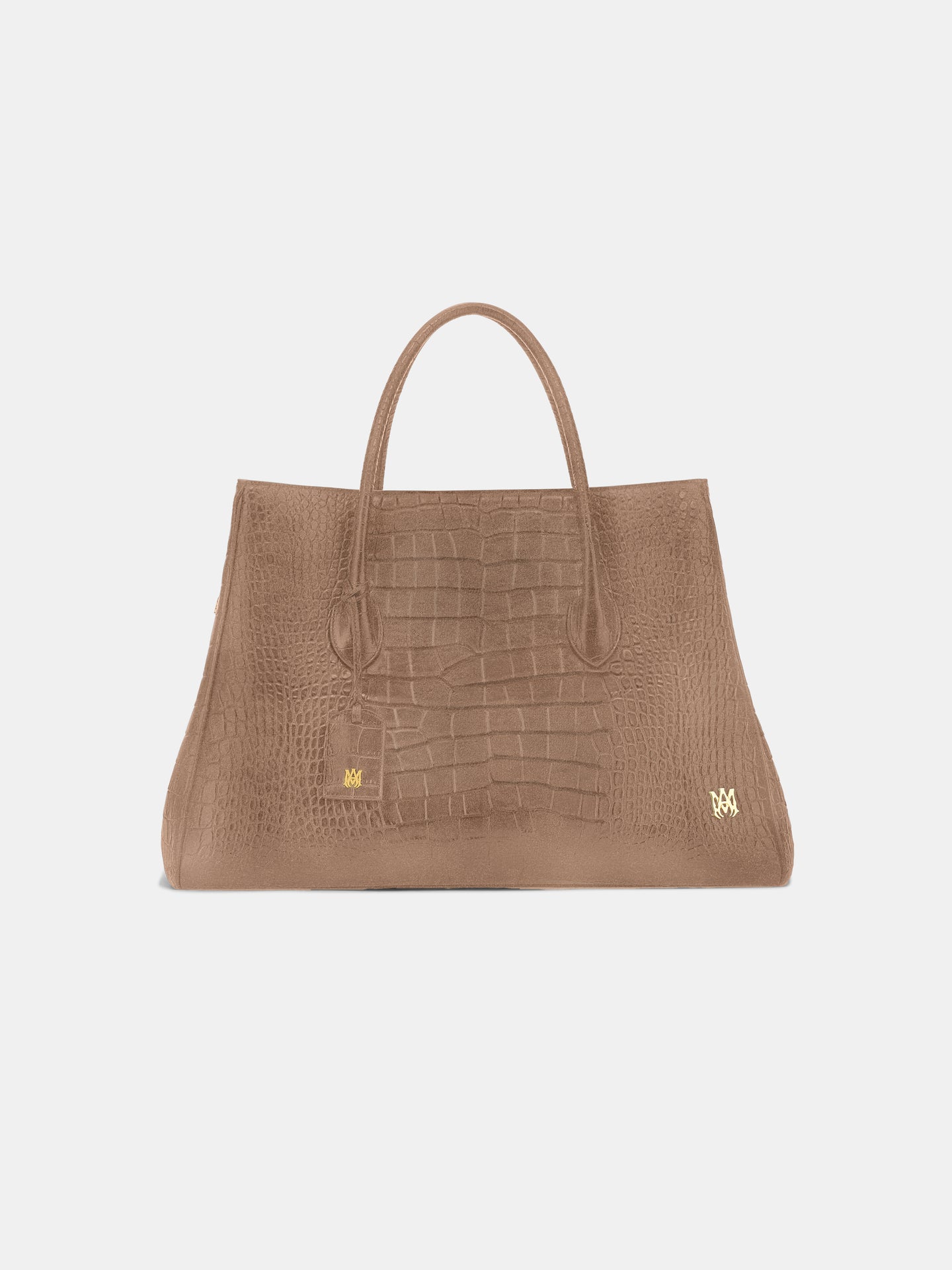 BOLSO SUEDE CROC HONEY 50 - Marrón Oscuro