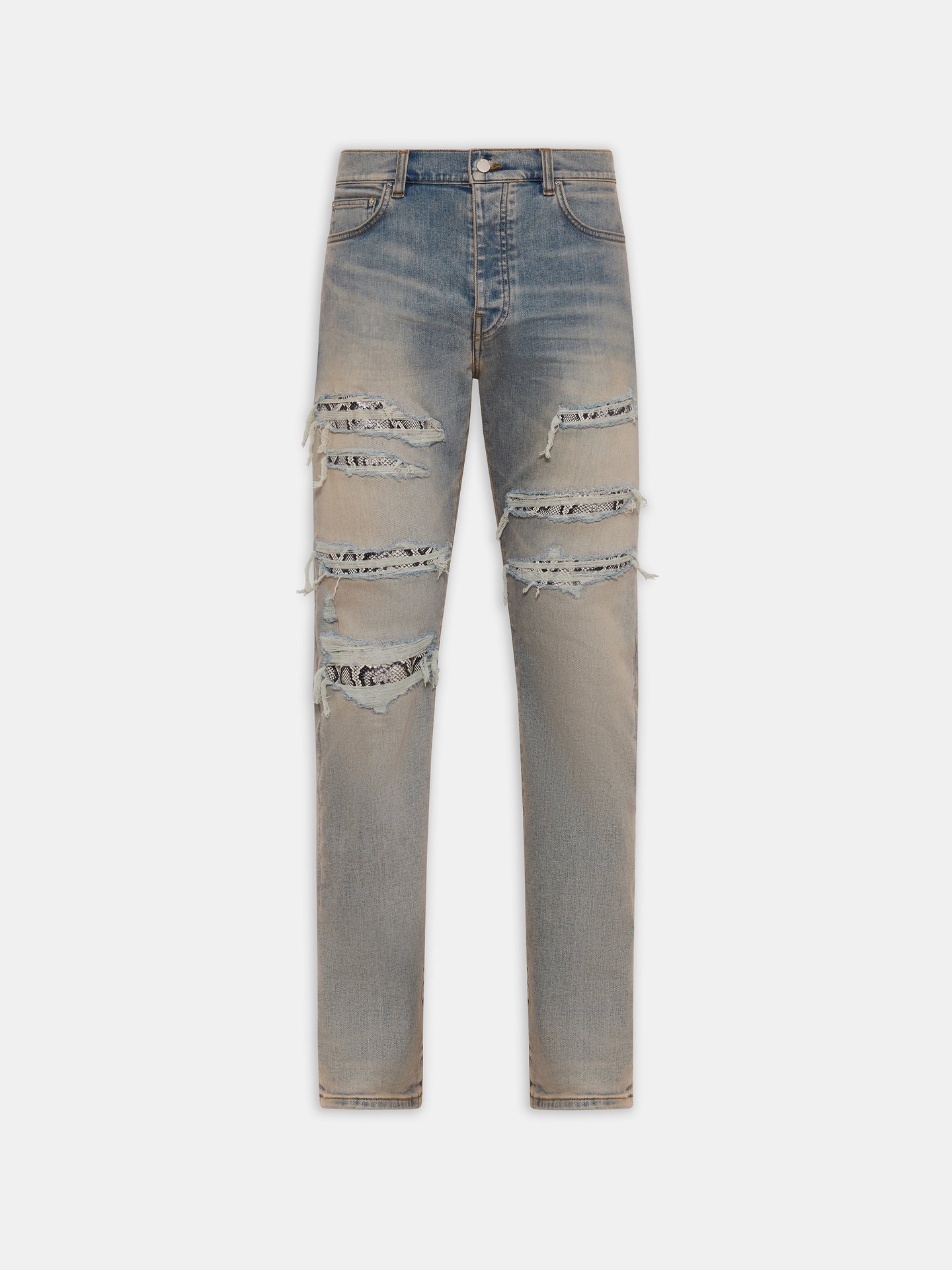 AMIRI SNAKE STUD SLIM JEAN - Antiguo Indigo