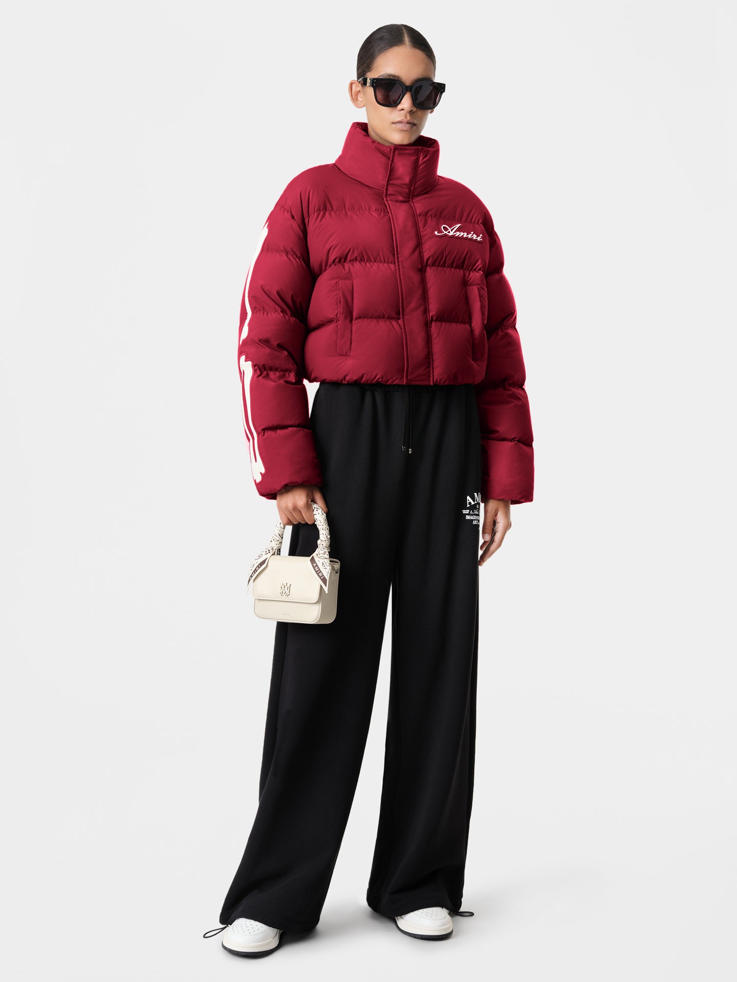 MUJER - CHAQUETA CORTA DE PLUMÓN PARA MUJER - Rojo Profundo