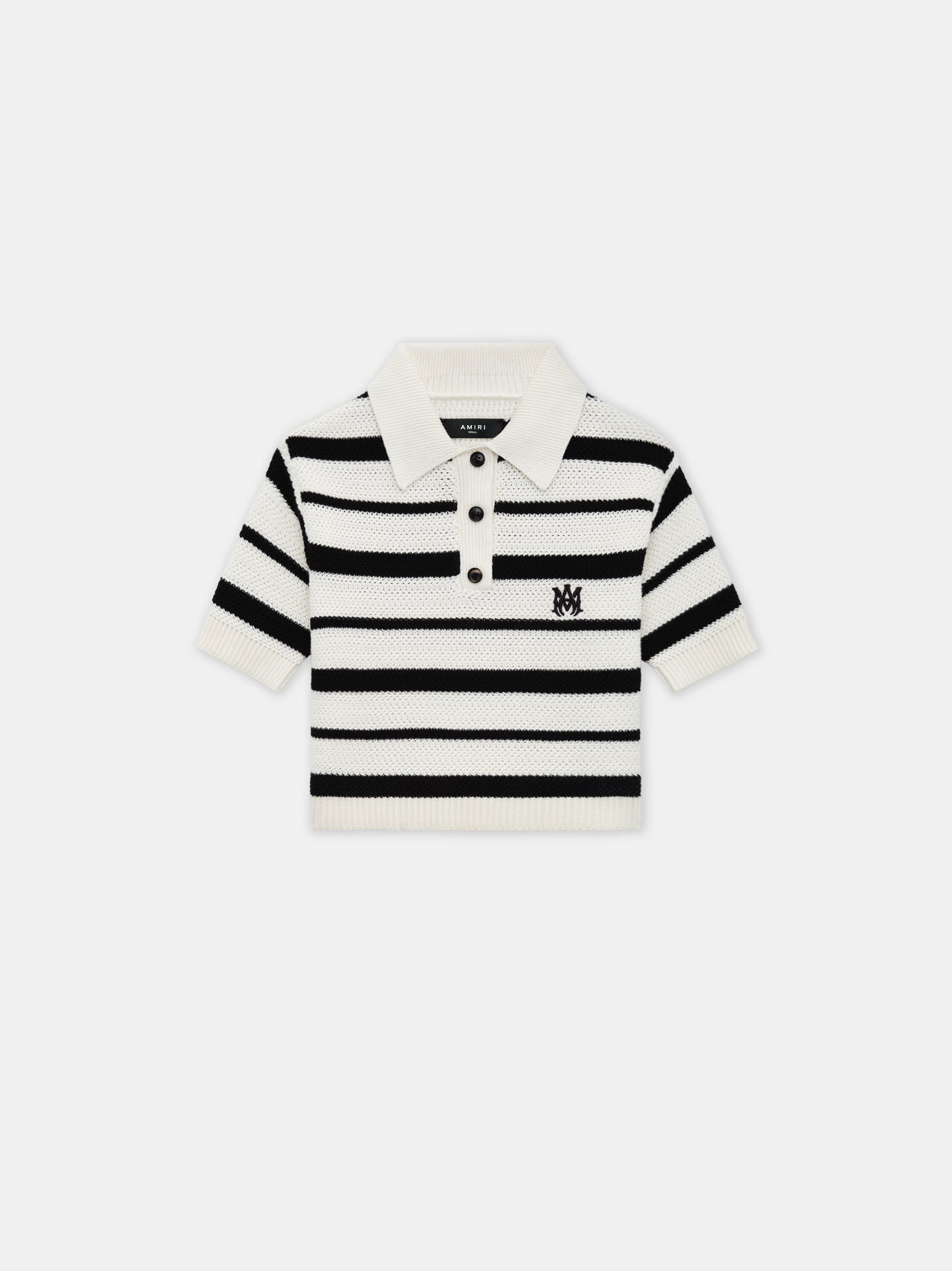 MUJER - POLO MANGA CORTA ESTAMPADO MA - Negro Alabastro