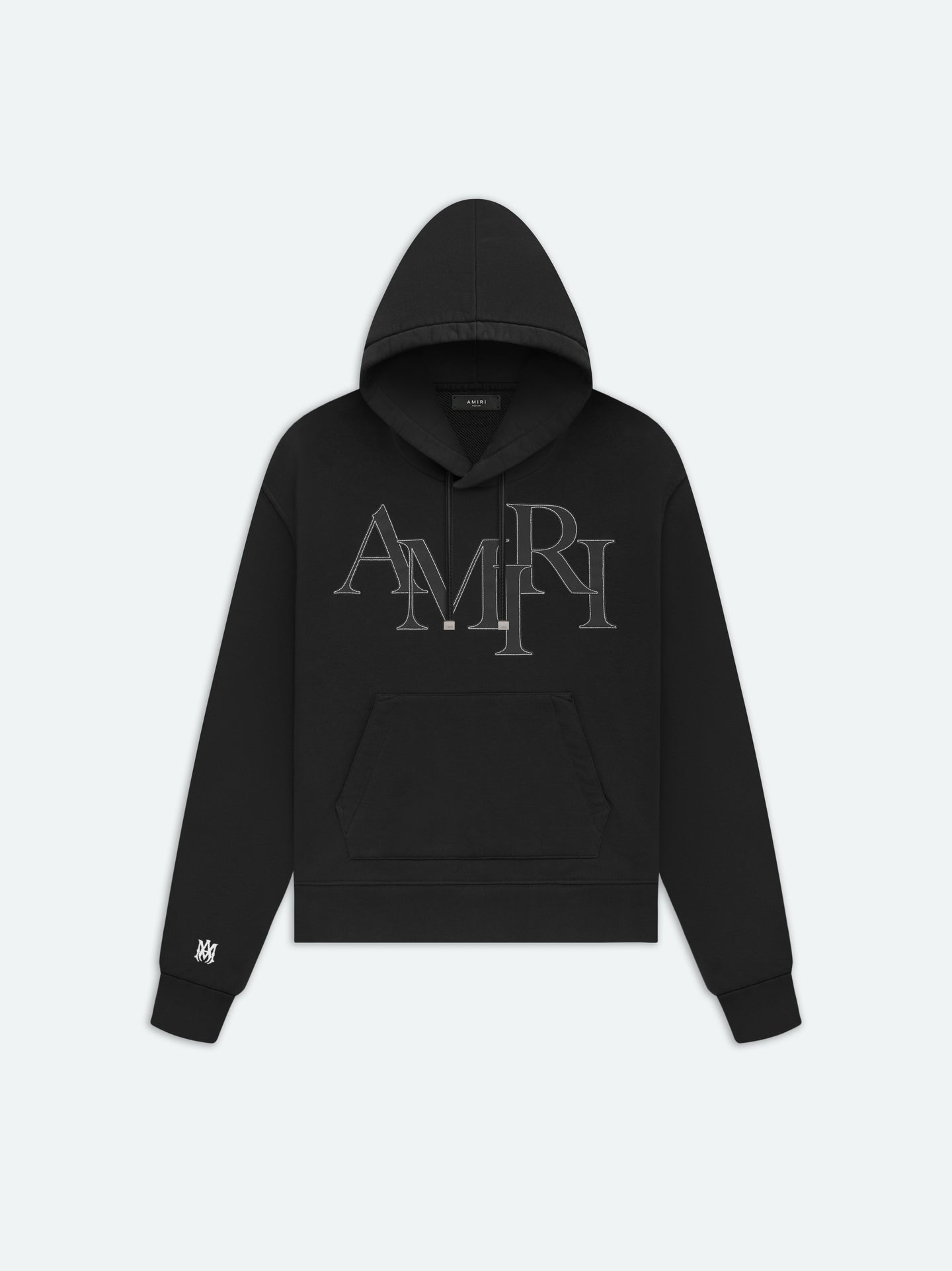 AMIRI HOODIE CON LOGO DESFASADO - Negro