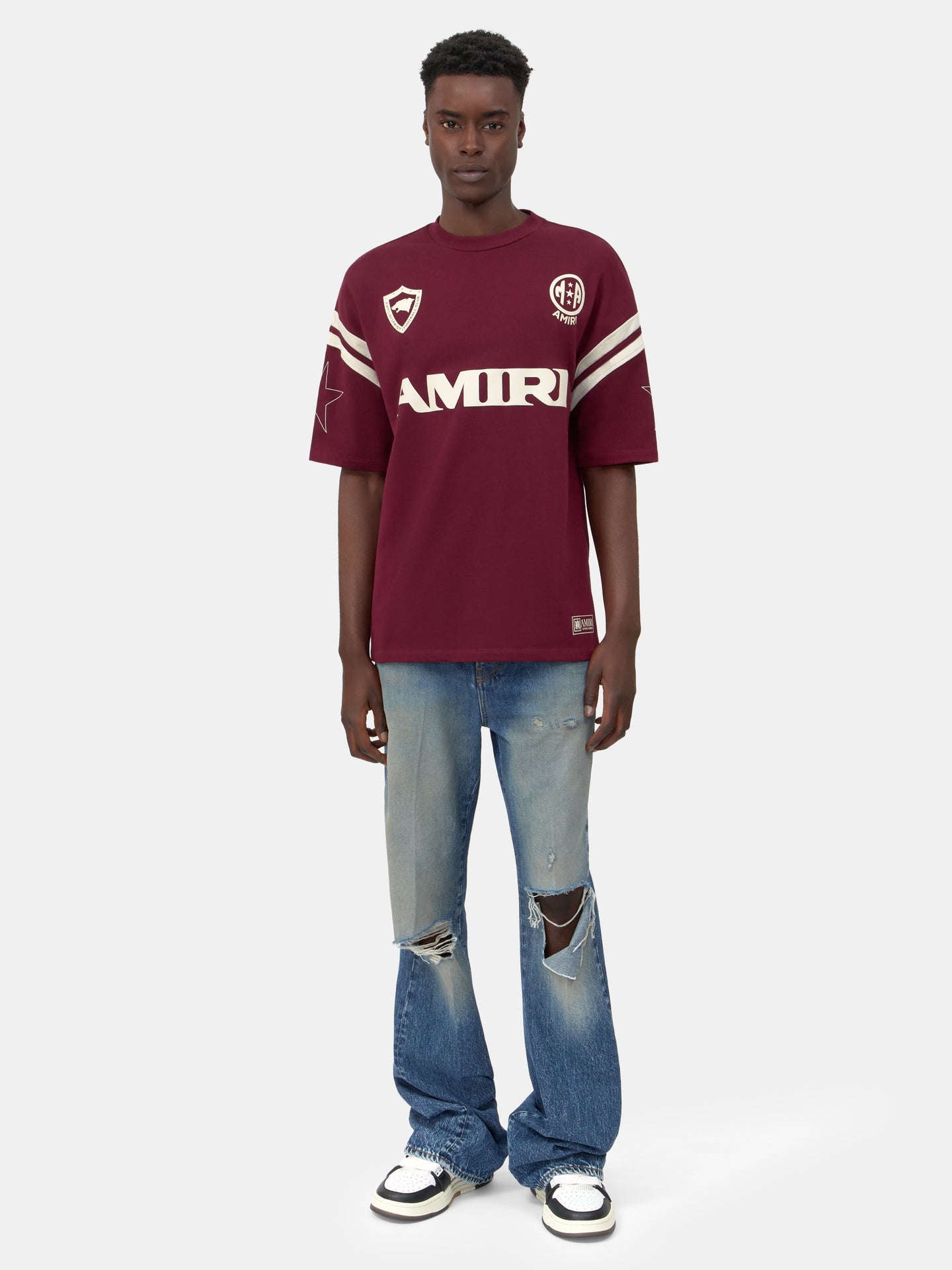 CAMISETA AMIRI SPORT OVERSIZE - Puerto envejecido