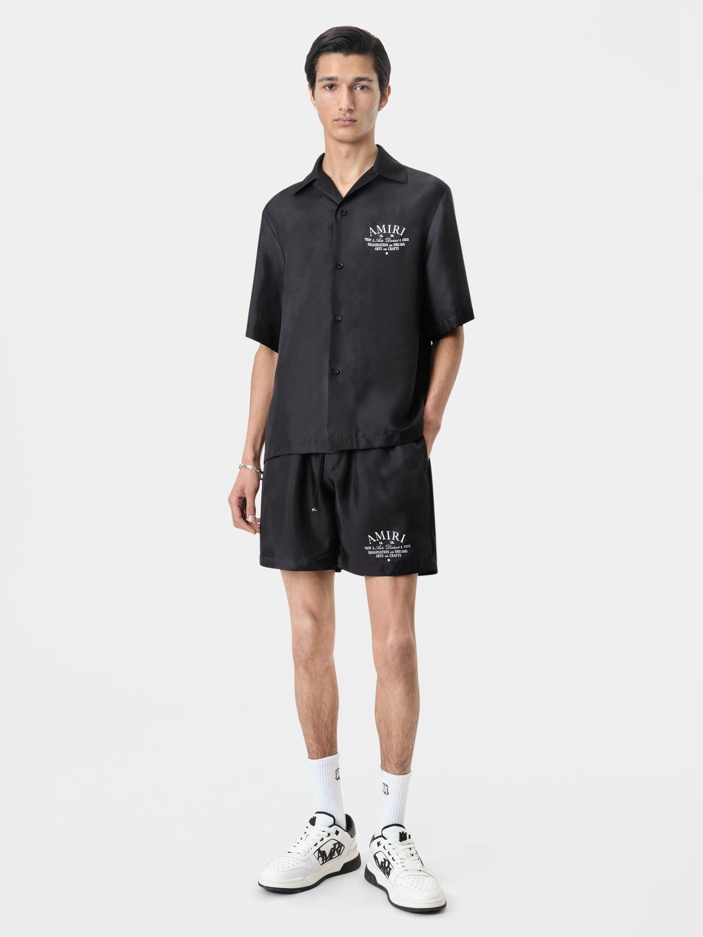 CAMISA DE BOWLING DISTRICT ARTS - Negro