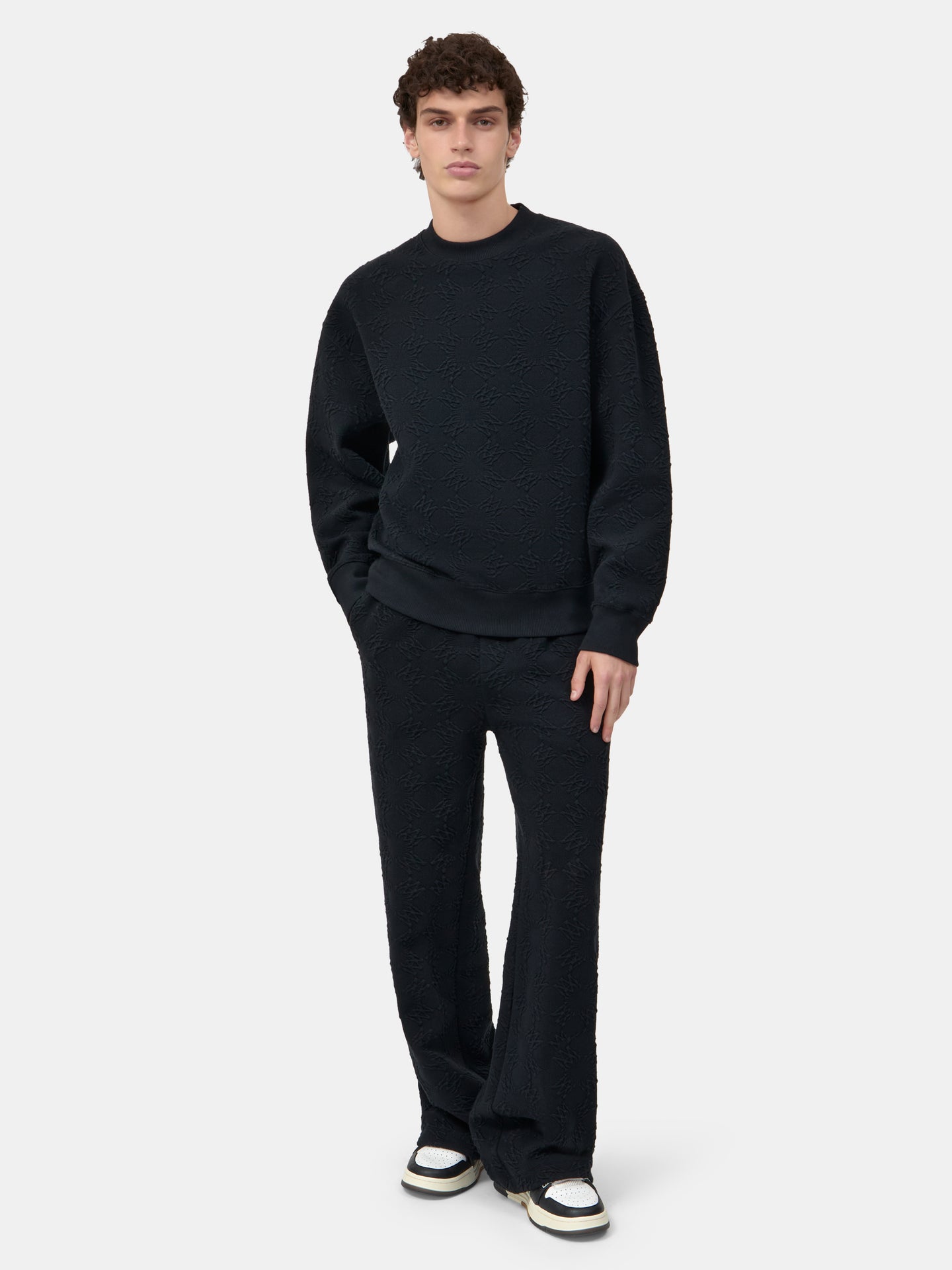 MA QUAD OVERSIZED CREW - Negro