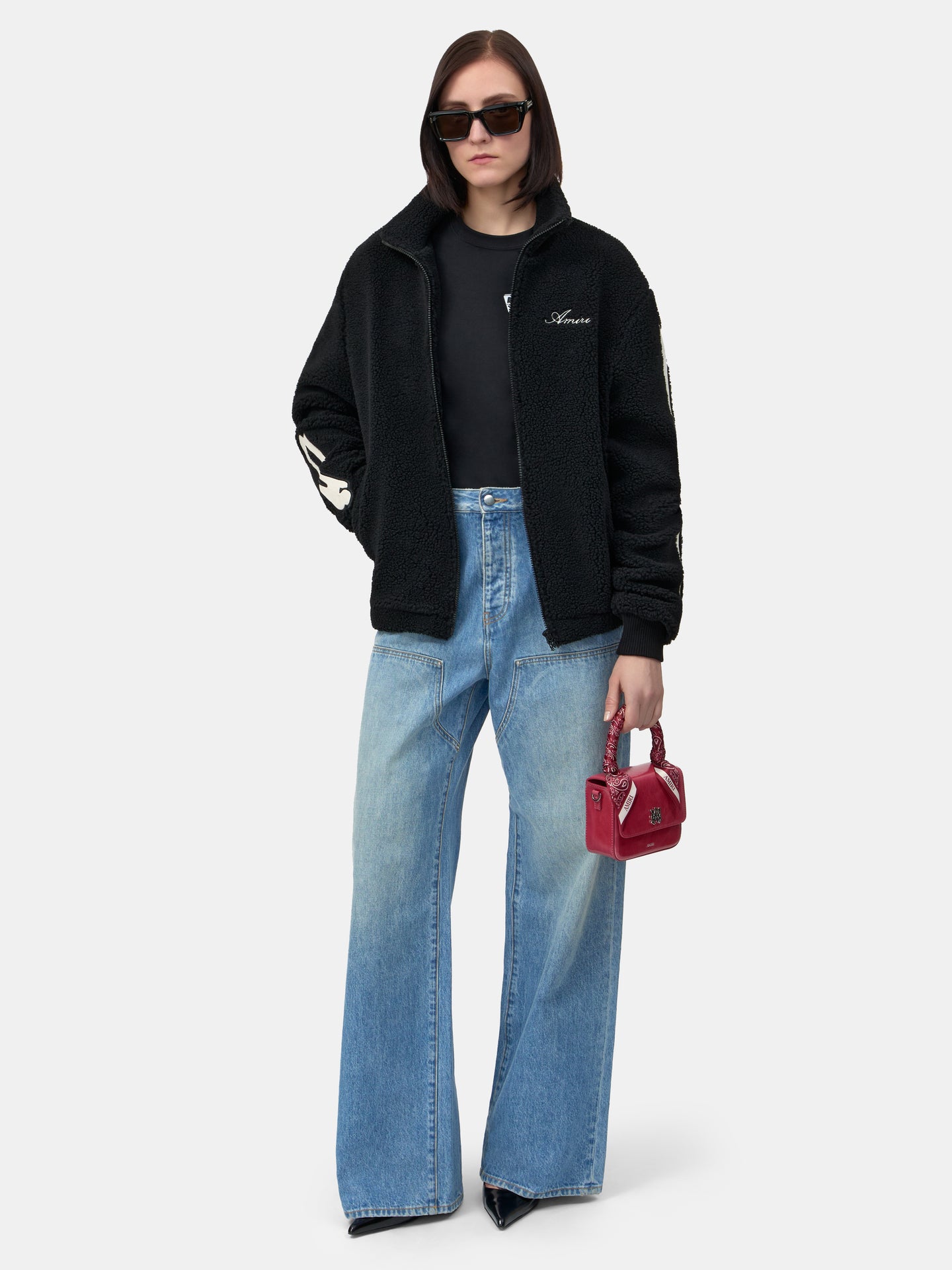 MUJER - JAQUETA DE FLEECE HUESOS PARA MUJER - NEGRO