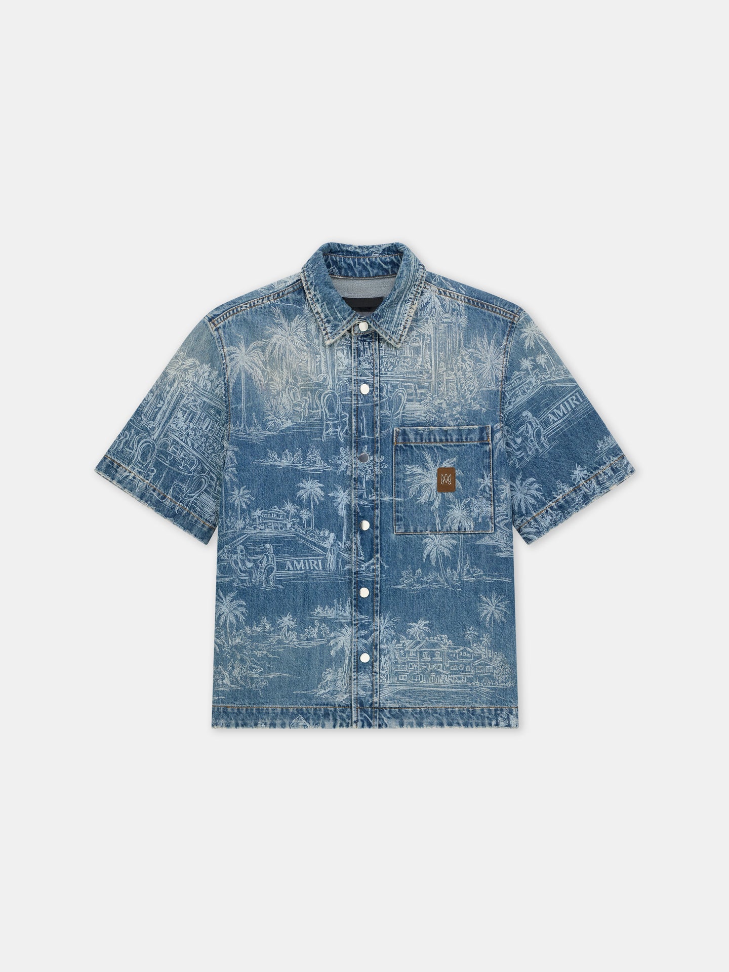 CAMISA DE DENIM CHATEAU PALMS - Azul Marino